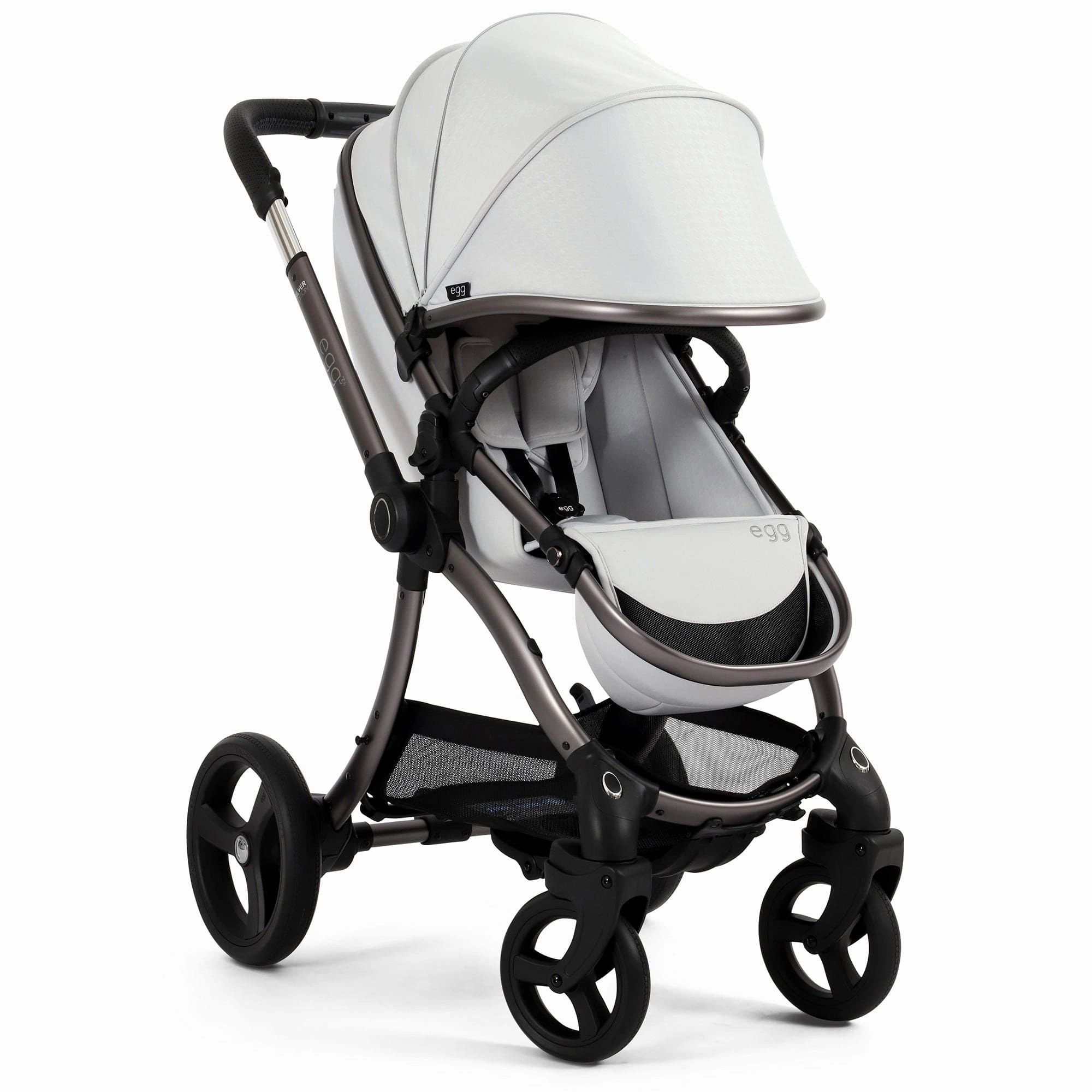egg3 Stroller - Houndstooth Silver