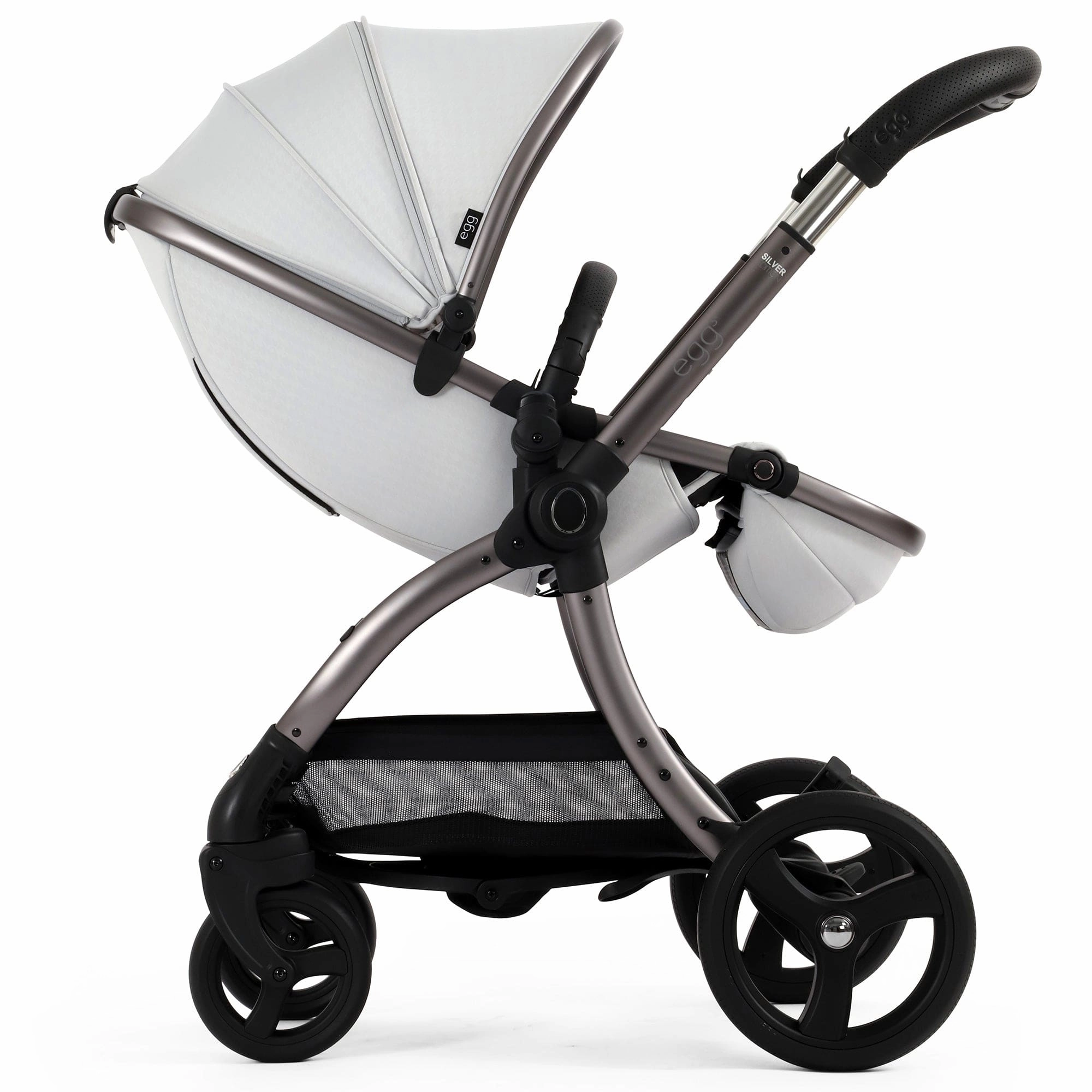 egg3 Stroller - Houndstooth Silver