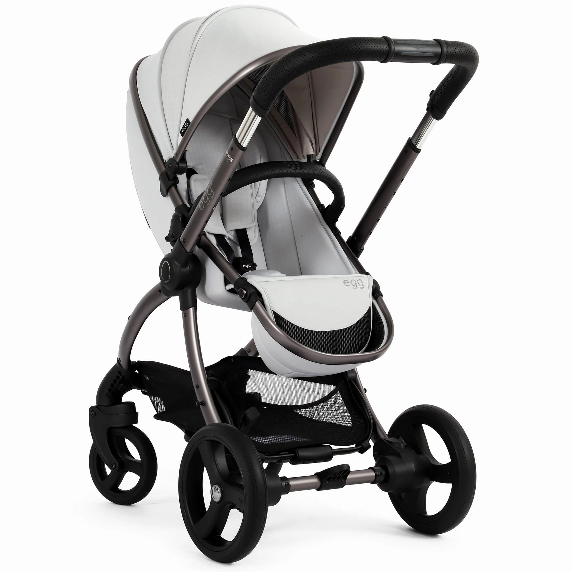 egg3 Stroller - Houndstooth Silver
