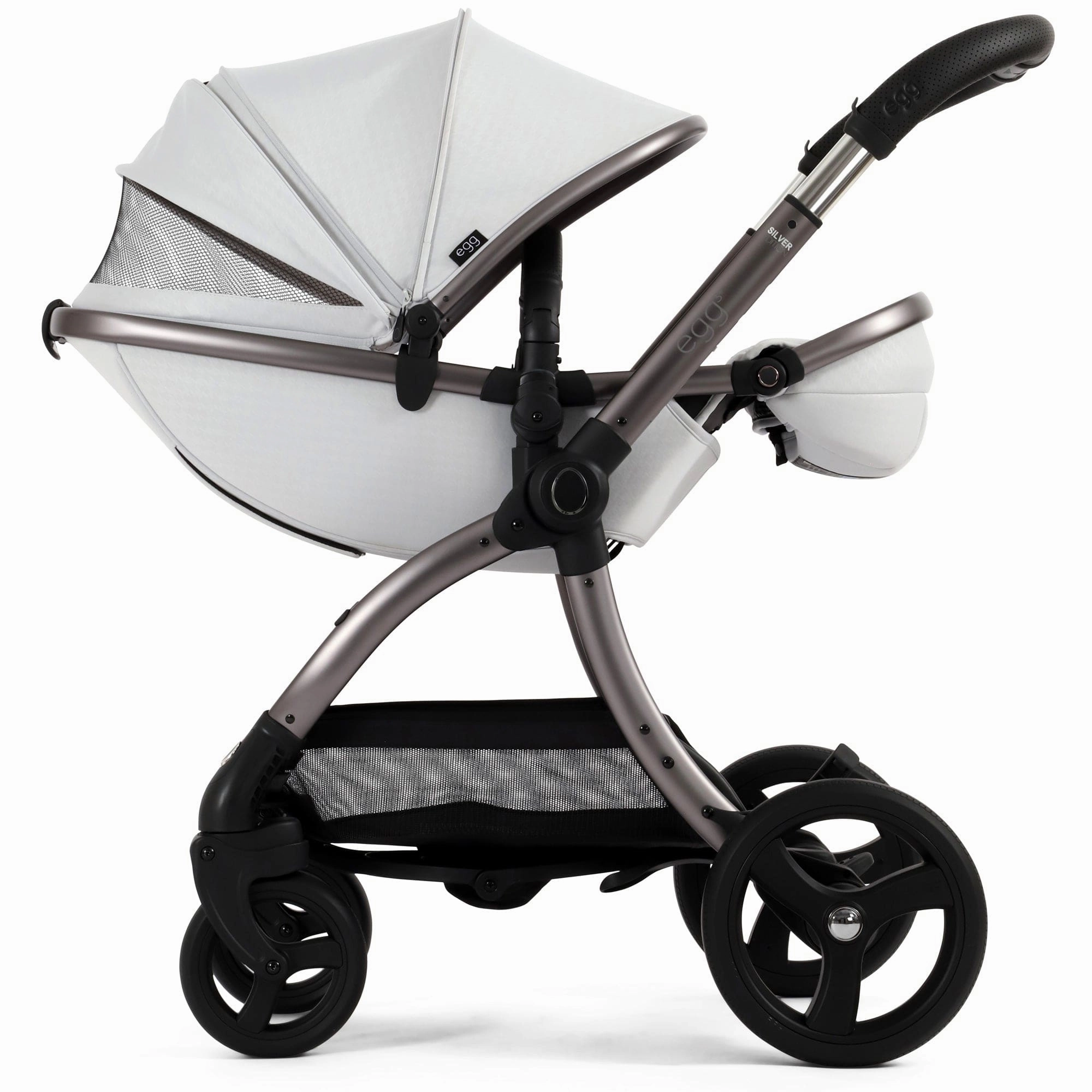 egg3 Stroller - Houndstooth Silver