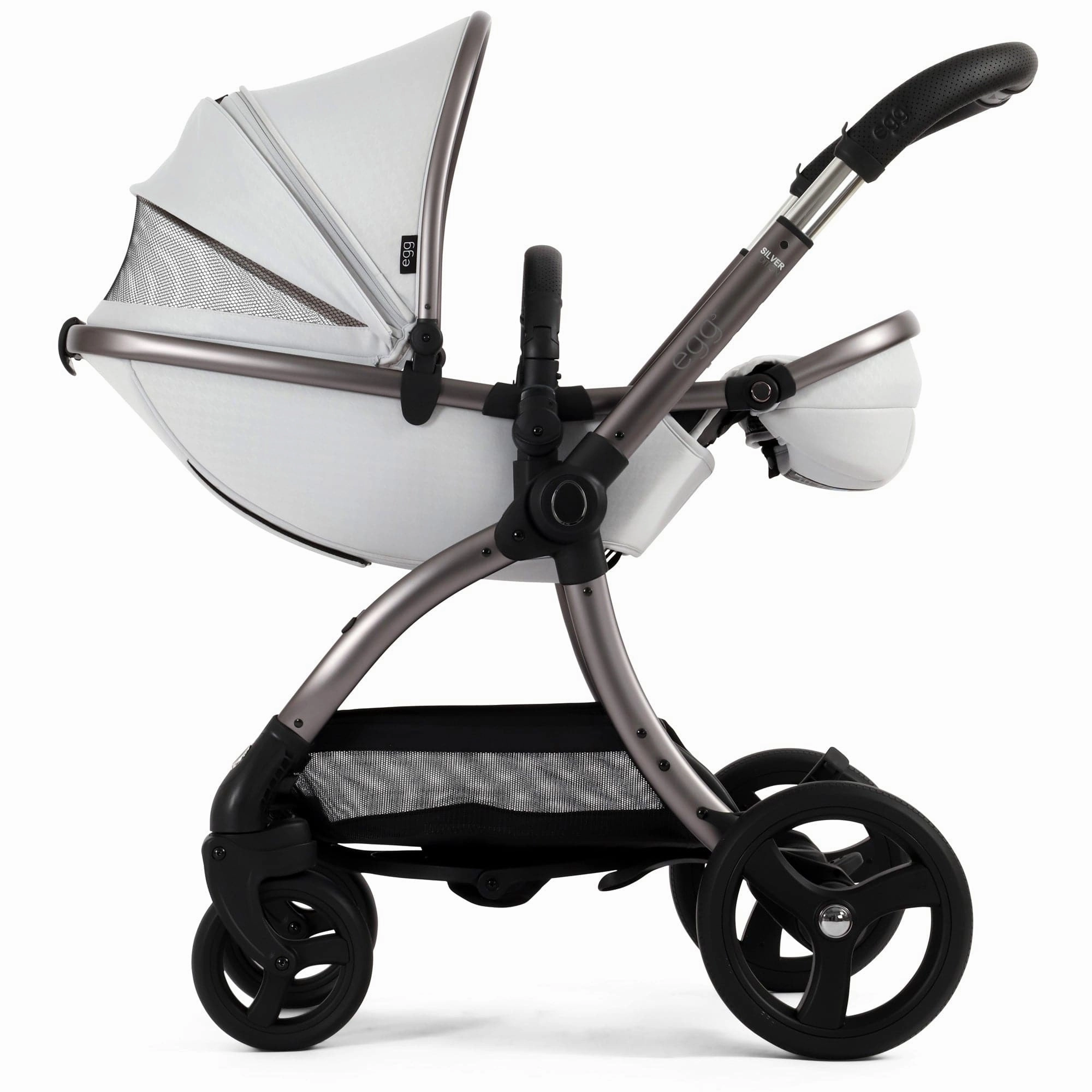 egg3 Stroller - Houndstooth Silver