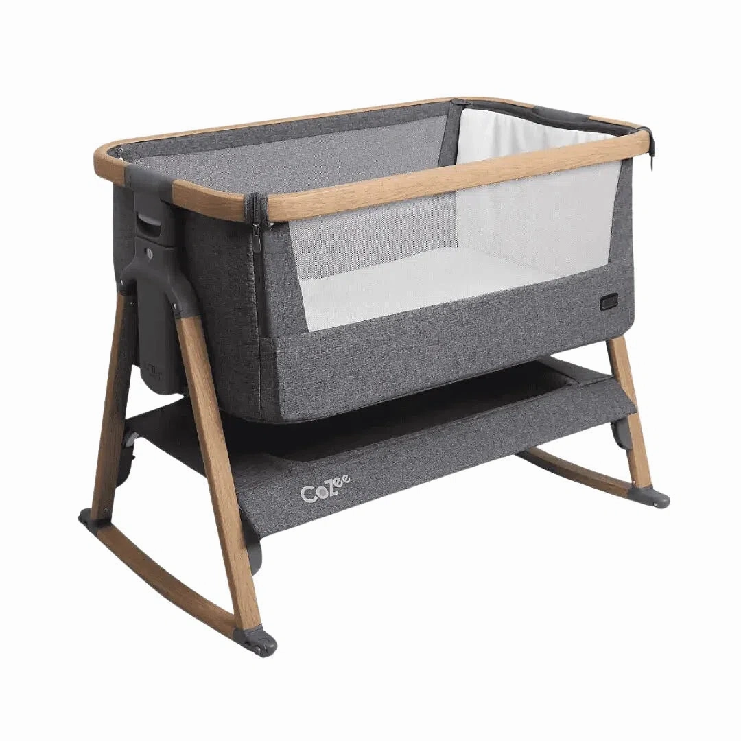 Egg3 With Cozee Air Bedside Crib Sleep Bundle - Black Olive