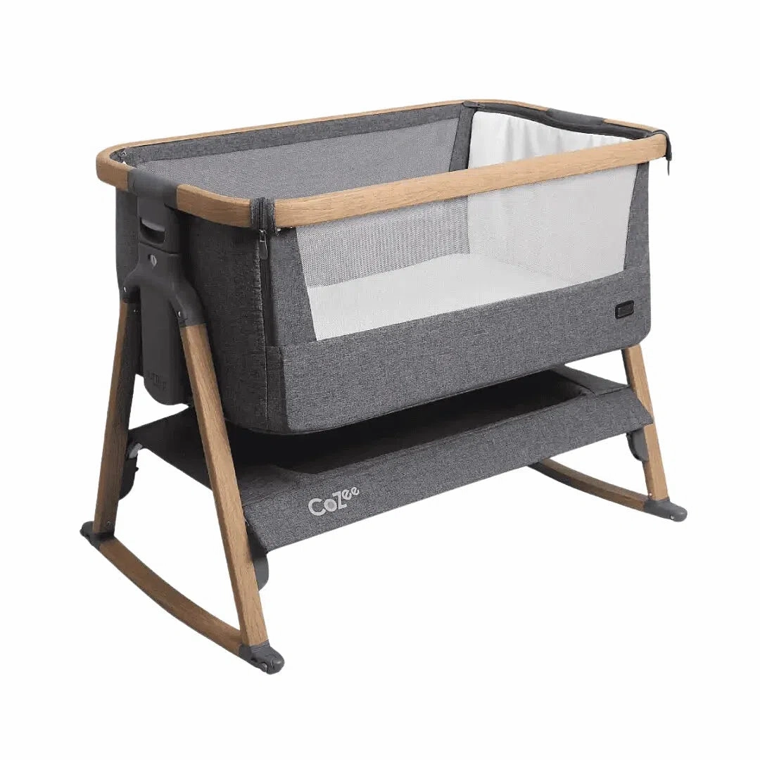 Egg3 With Cozee Air Bedside Crib Sleep Bundle - Carbonite