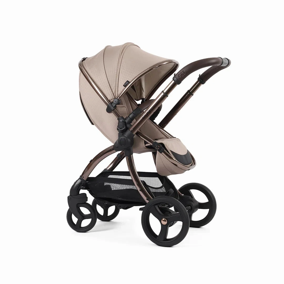 Egg3 With Cozee Air Bedside Crib Sleep Bundle Special Edition - Houndstooth Almond