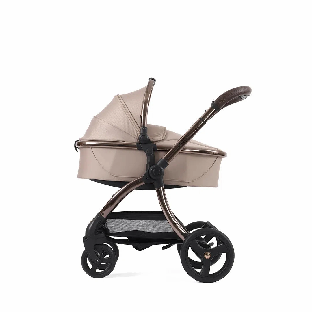 Egg3 With Cozee Air Bedside Crib Sleep Bundle Special Edition - Houndstooth Almond