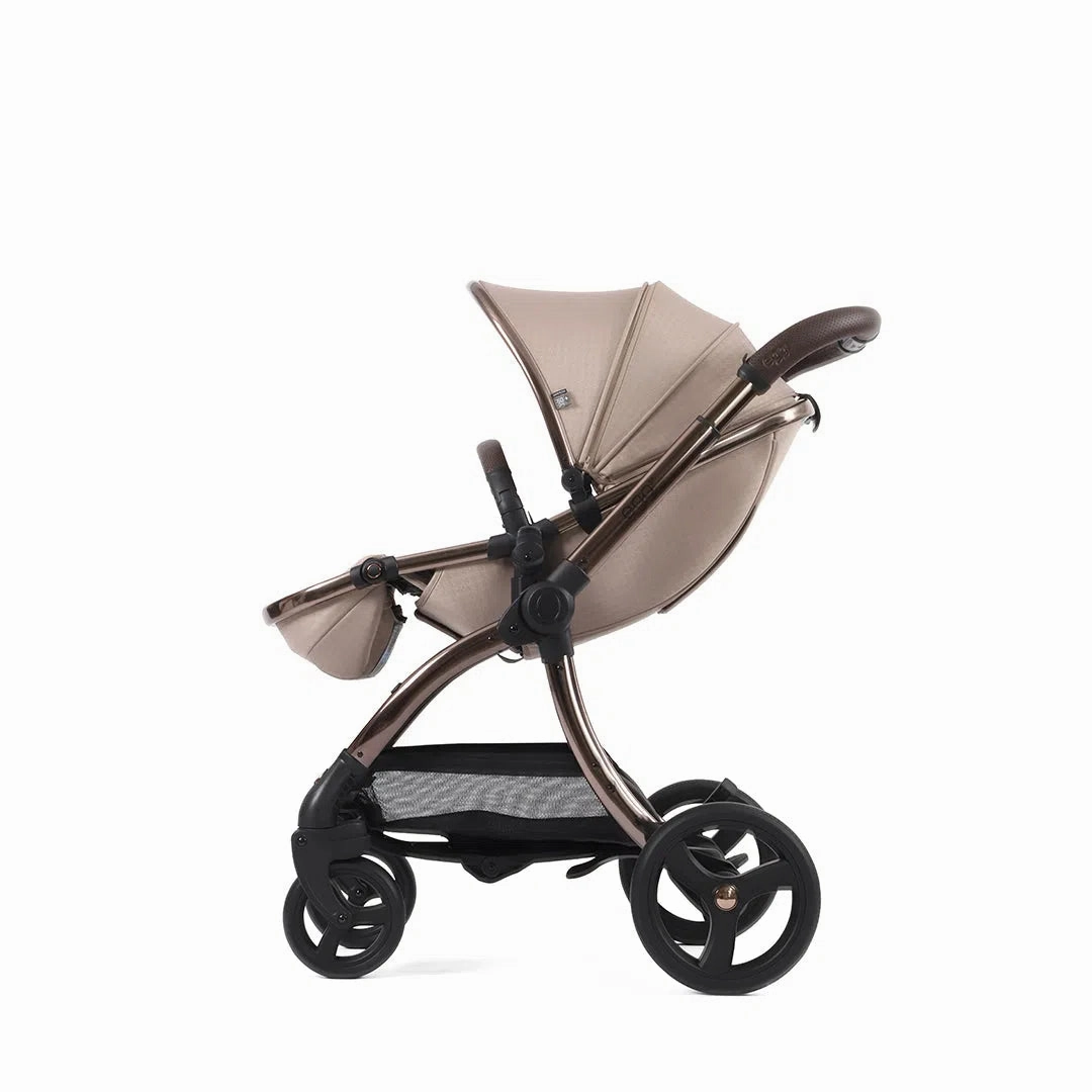 Egg3 With Cozee Air Bedside Crib Sleep Bundle Special Edition - Houndstooth Almond