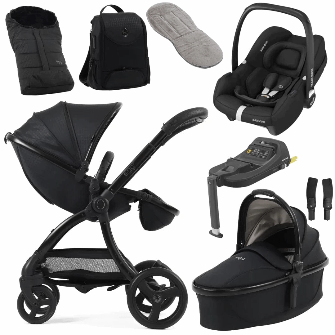 Egg 3 Luxury Cabriofix i-Size Travel System - Houndstooth Black