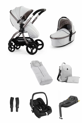 Egg 3 Luxury Cabriofix i-Size Travel System - Houndstooth Silver