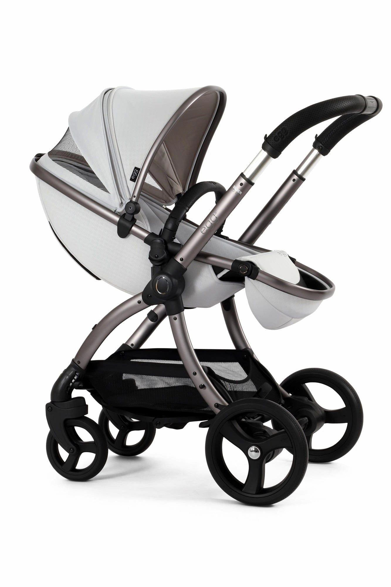 Egg 3 Luxury Cloud T i-Size Travel System - Houndstooth Silver