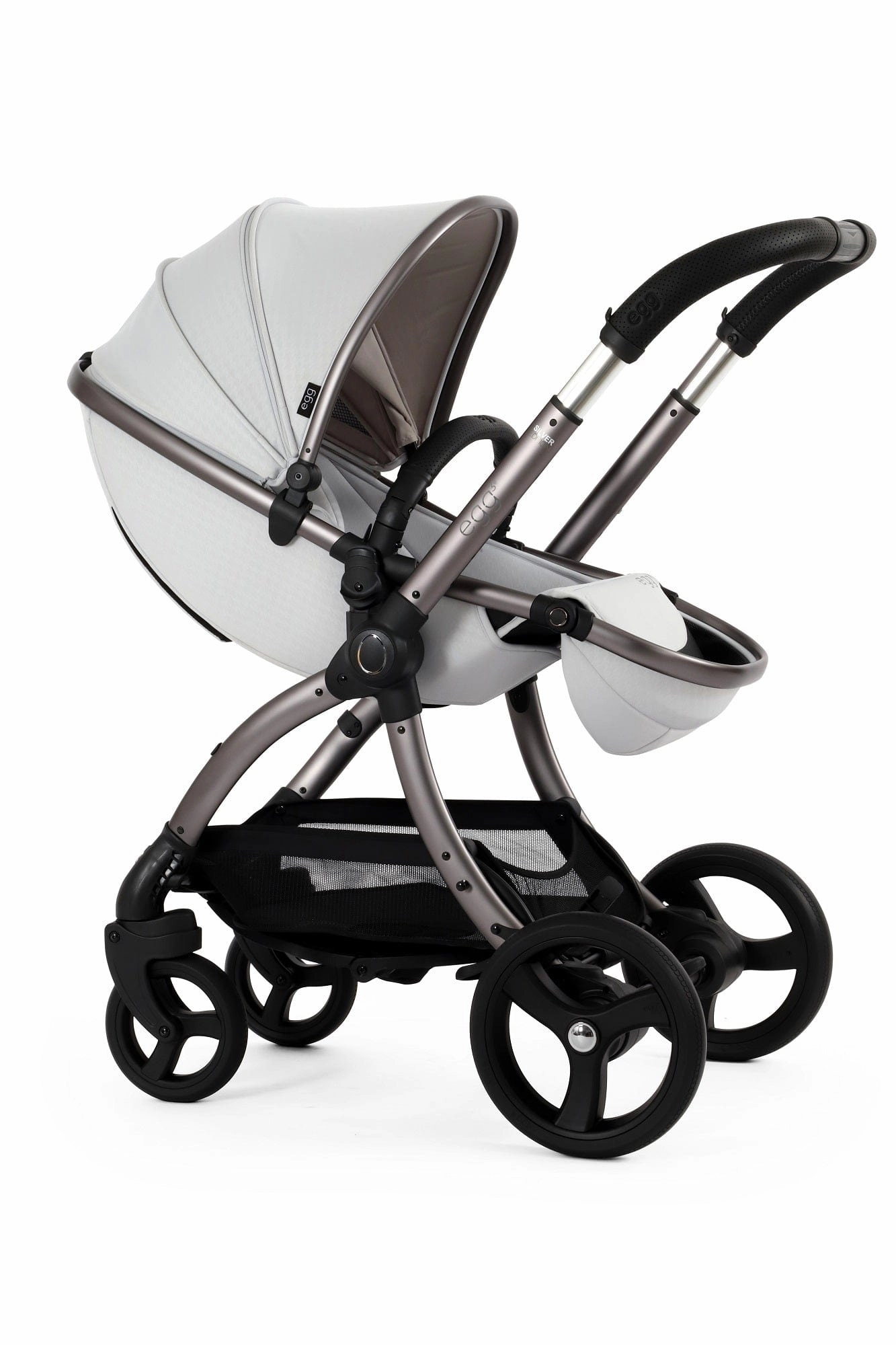 Egg 3 Luxury Cloud T i-Size Travel System - Houndstooth Silver