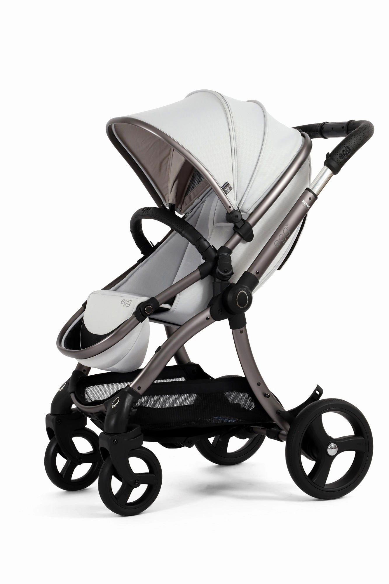 Egg 3 Luxury Cloud T i-Size Travel System - Houndstooth Silver