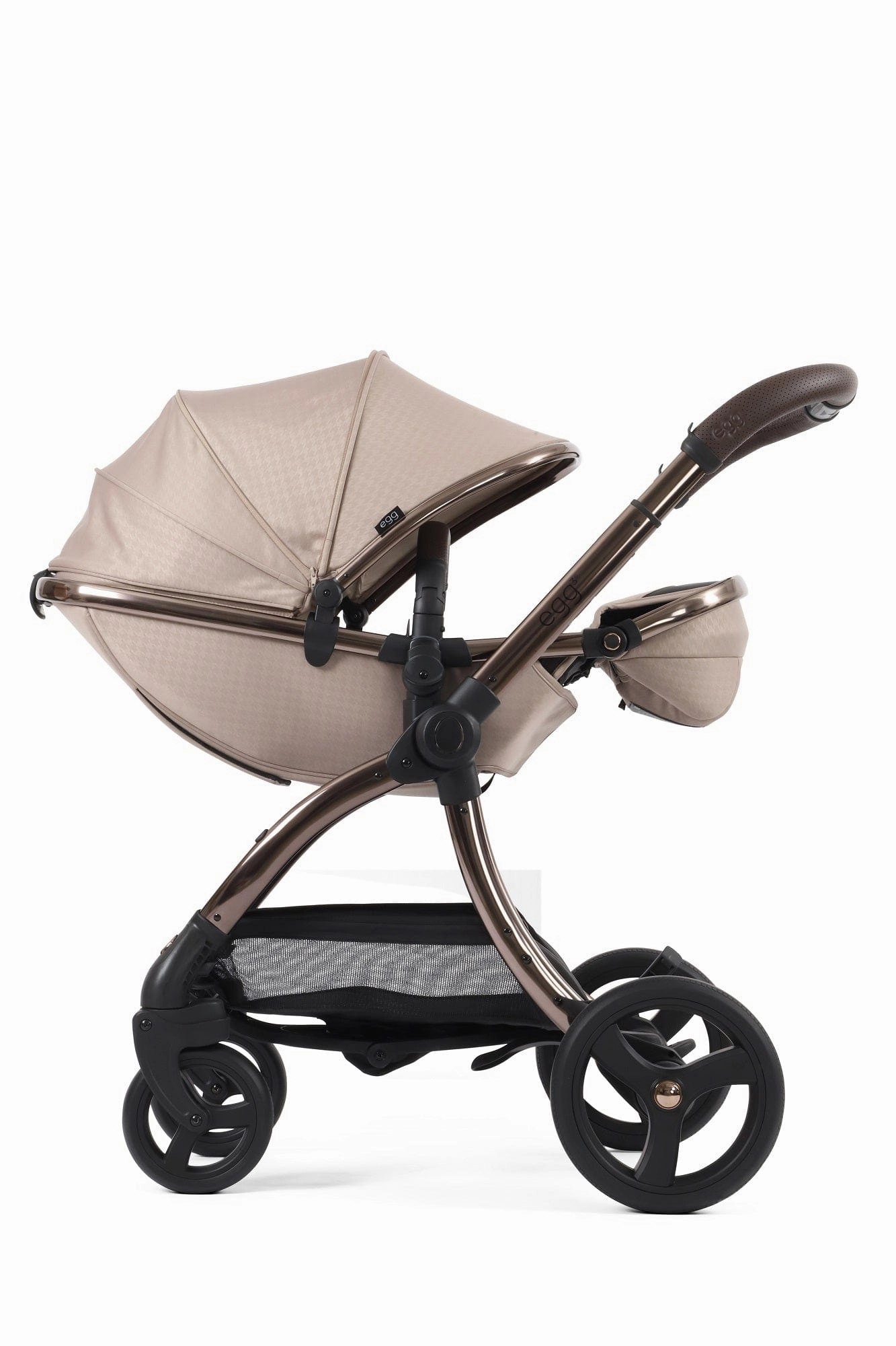 Egg 3 Luxury Pebble 360 PRO 2 Travel System - Houndstooth Almond