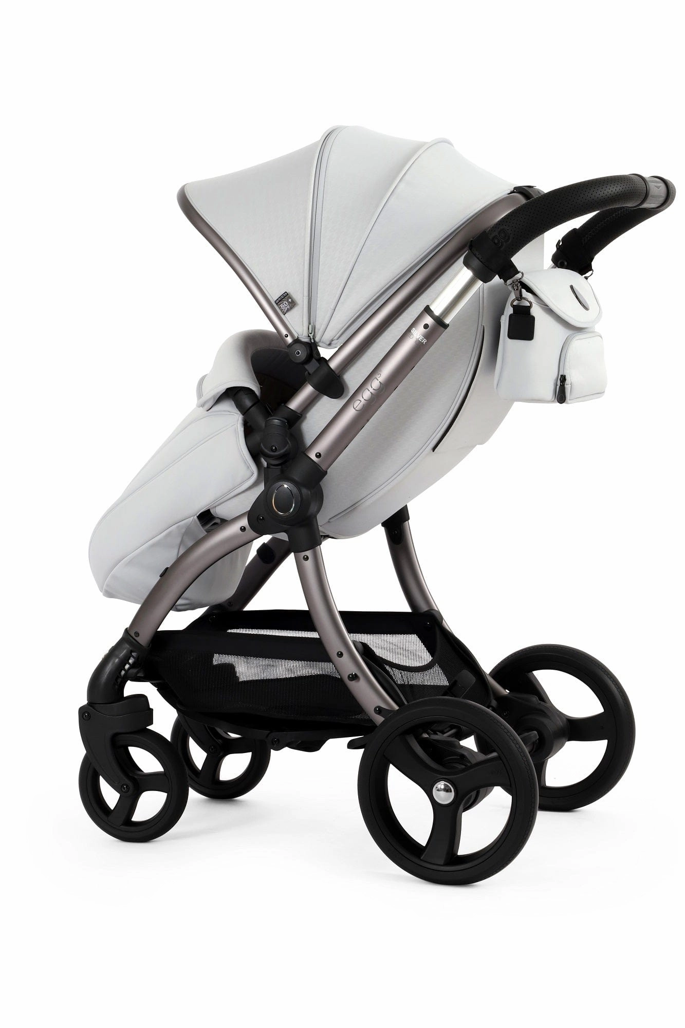 Egg 3 Luxury Pebble 360 PRO 2 Travel System - Houndstooth Silver