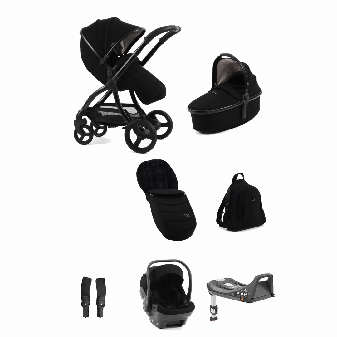 Egg 3 Luxury Shell i-Size Travel System - Black Edition (Exclusive)