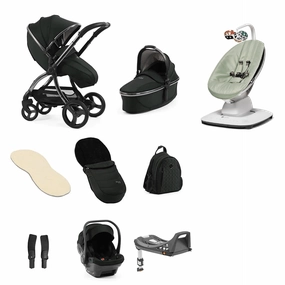 Egg 3 Luxury Shell i-Size Travel System - Black Olive (with FREE Mamaroo)