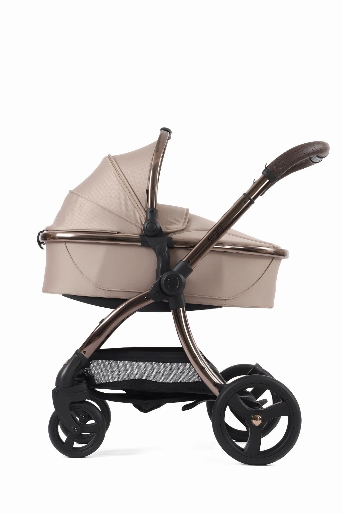 Egg 3 Luxury Shell i-Size Travel System - Houndstooth Almond (with FREE Mamaroo)