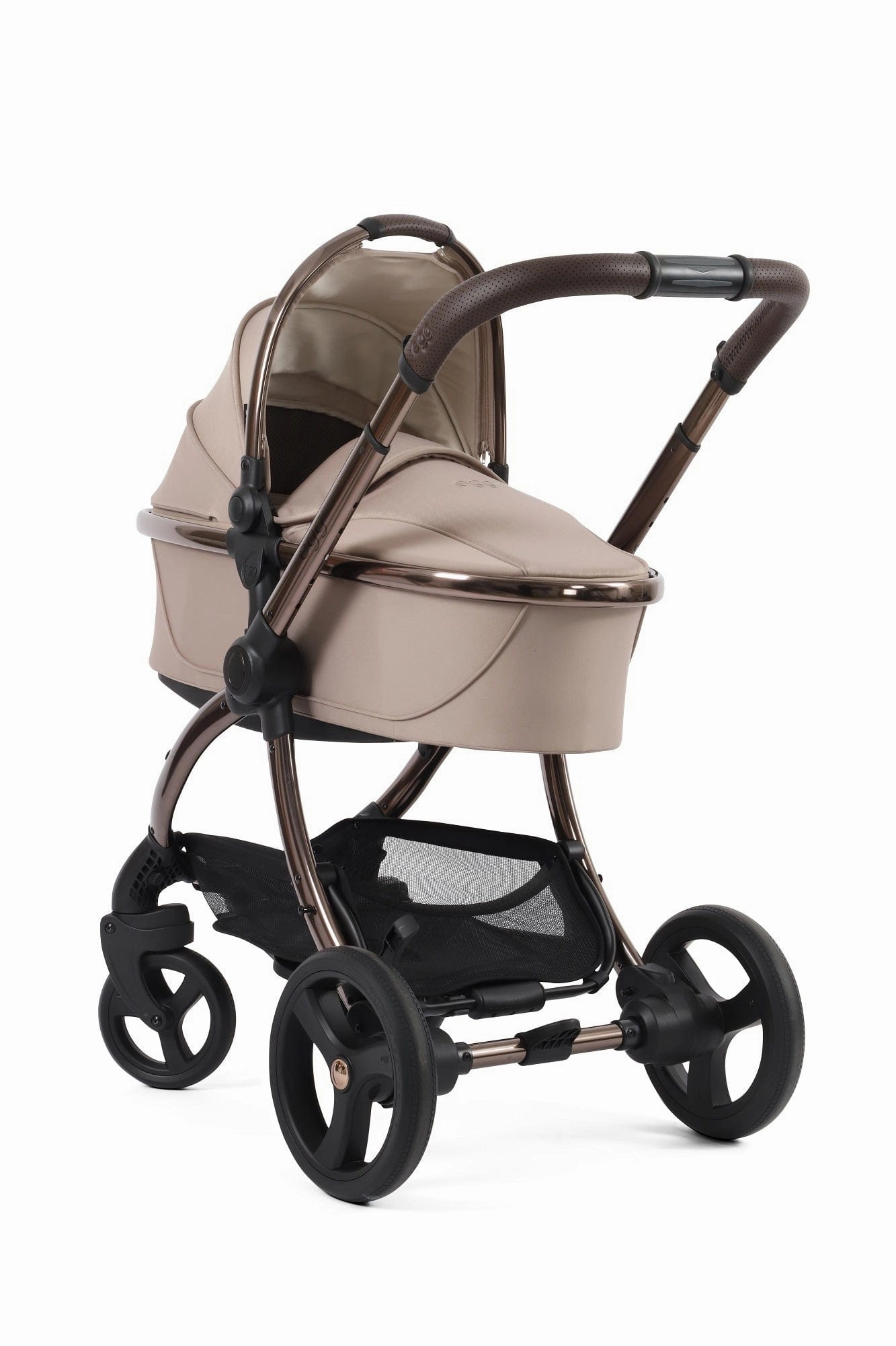 Egg 3 Luxury Shell i-Size Travel System - Houndstooth Almond (with FREE Mamaroo)