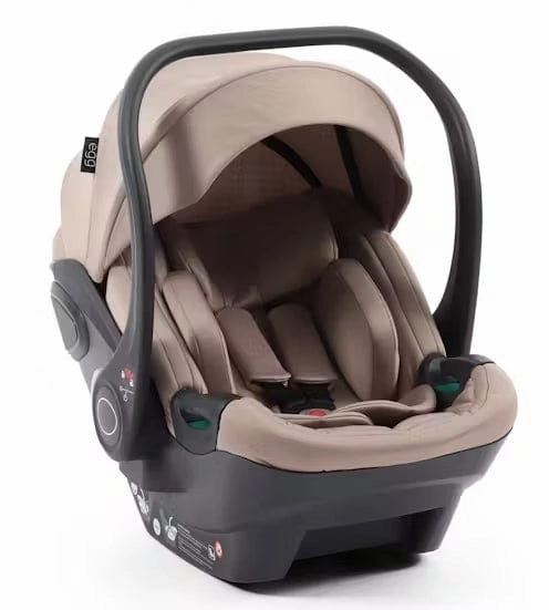 Egg 3 Luxury Shell i-Size Travel System - Houndstooth Almond (with FREE Mamaroo)