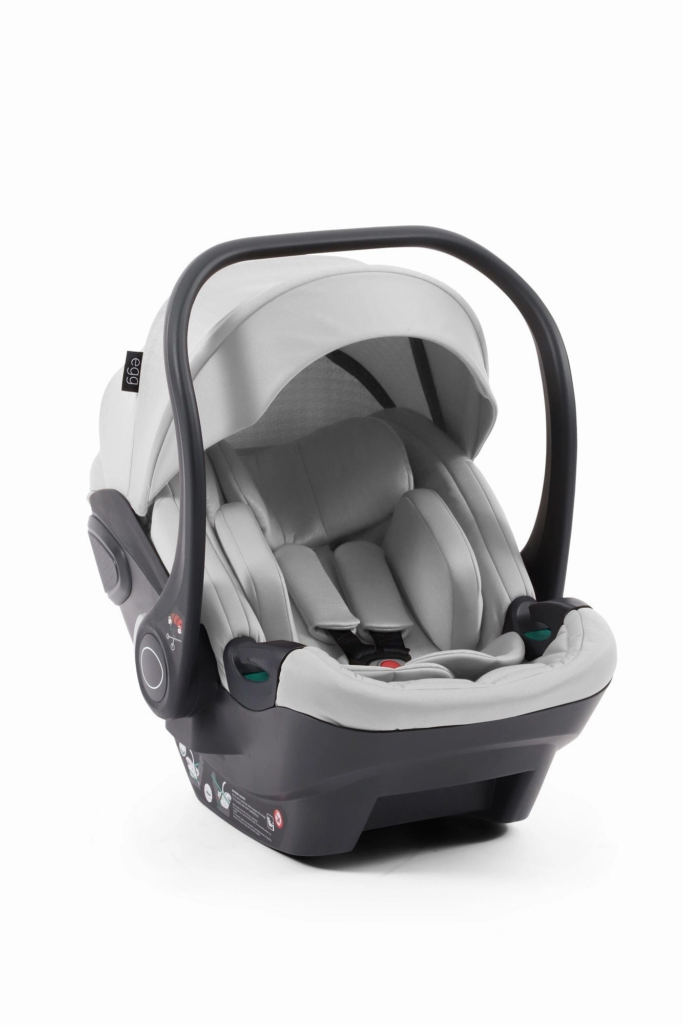 Egg 3 Luxury Shell i-Size Travel System - Houndstooth Silver