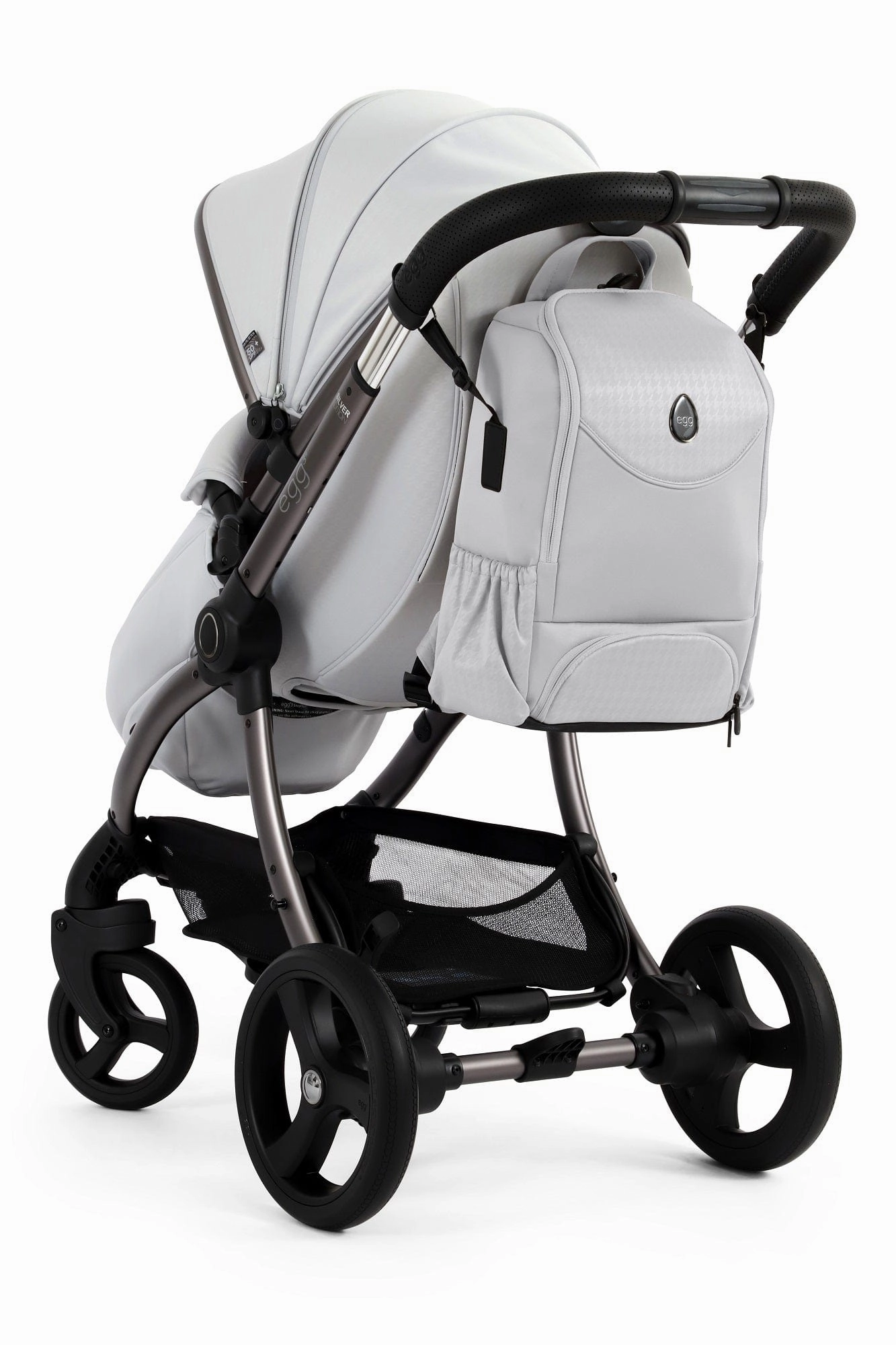 Egg 3 Luxury Shell i-Size Travel System - Houndstooth Silver