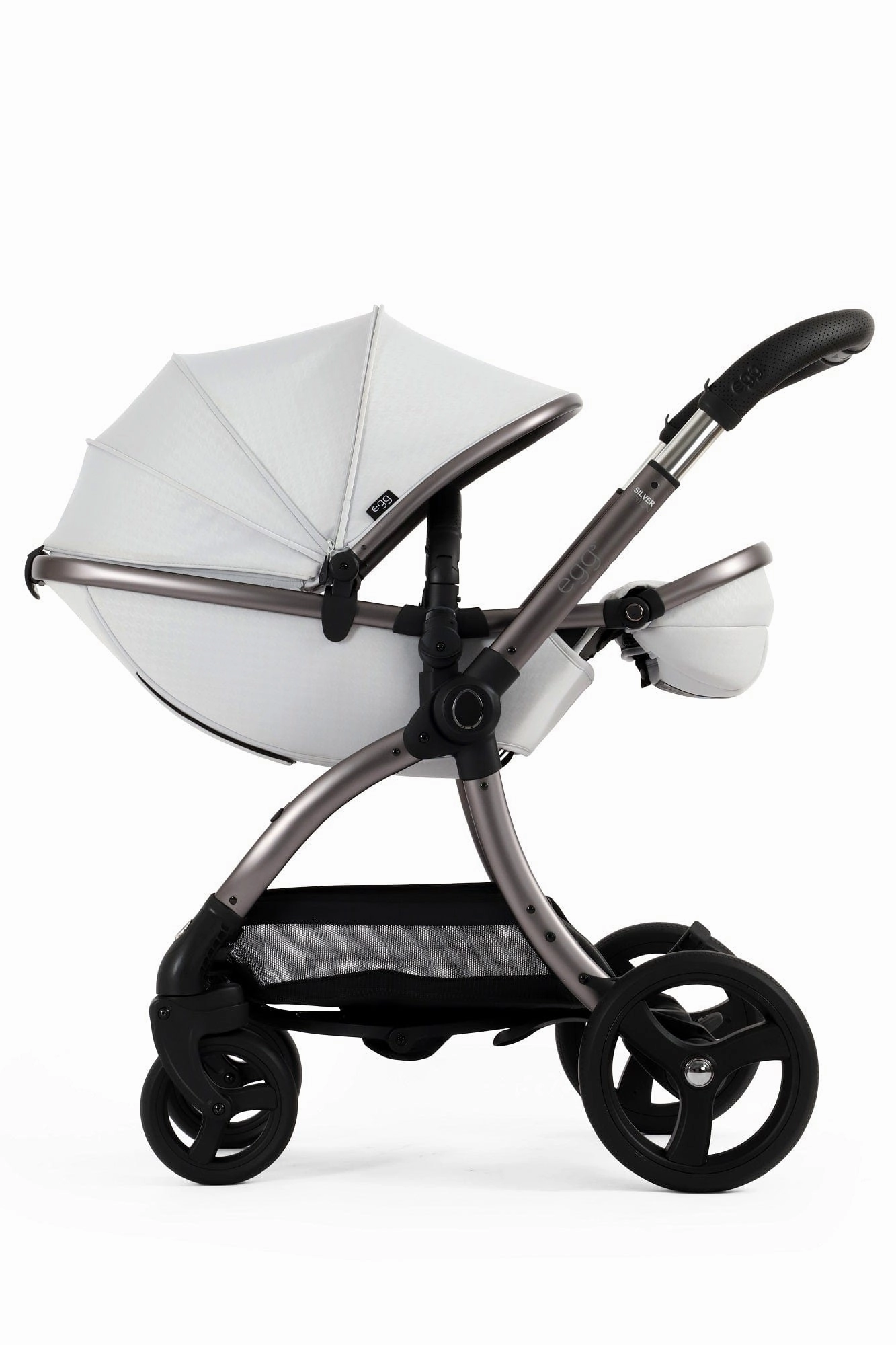 Egg 3 Luxury Shell i-Size Travel System - Houndstooth Silver