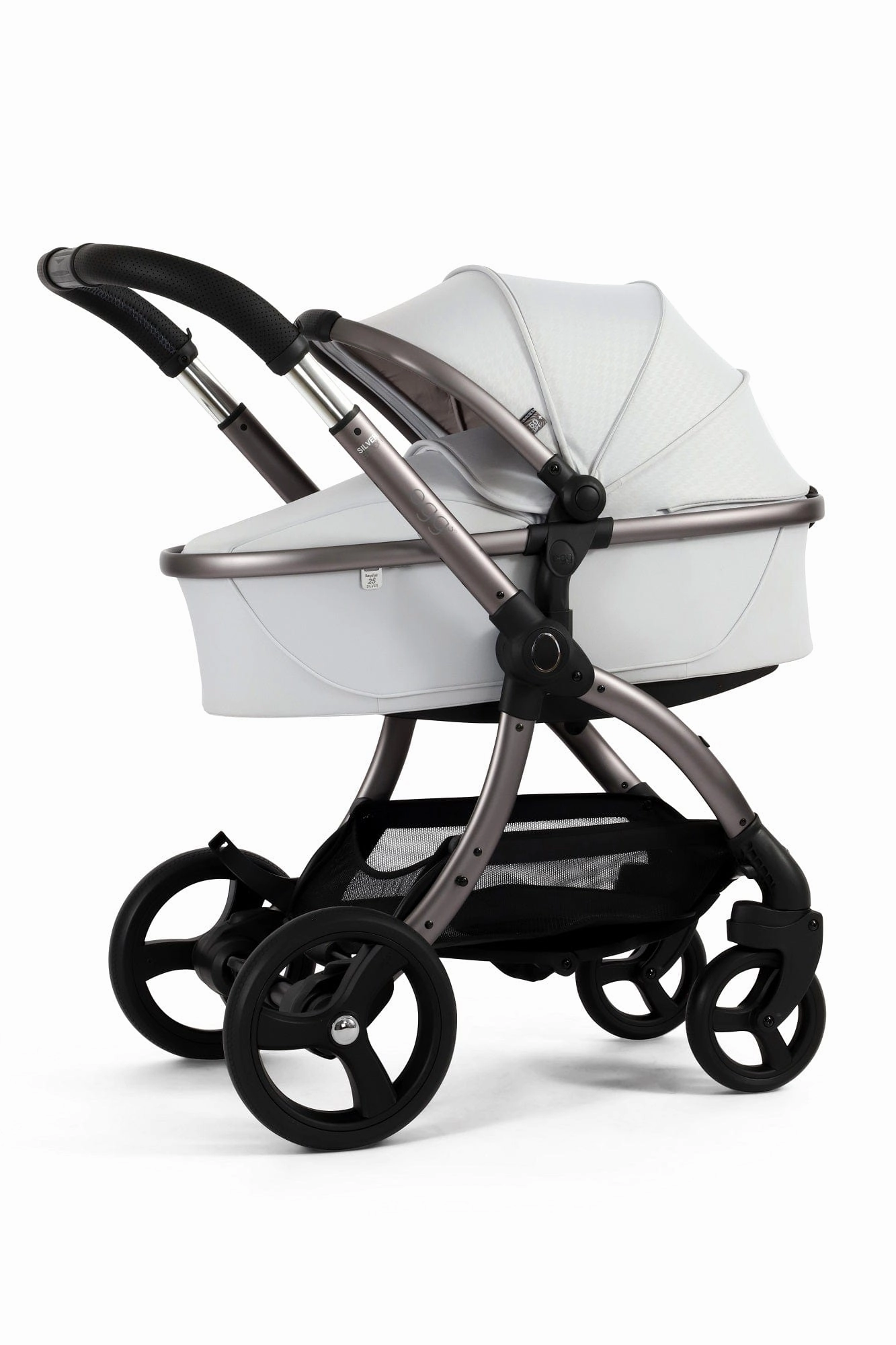 Egg 3 Luxury Shell i-Size Travel System - Houndstooth Silver