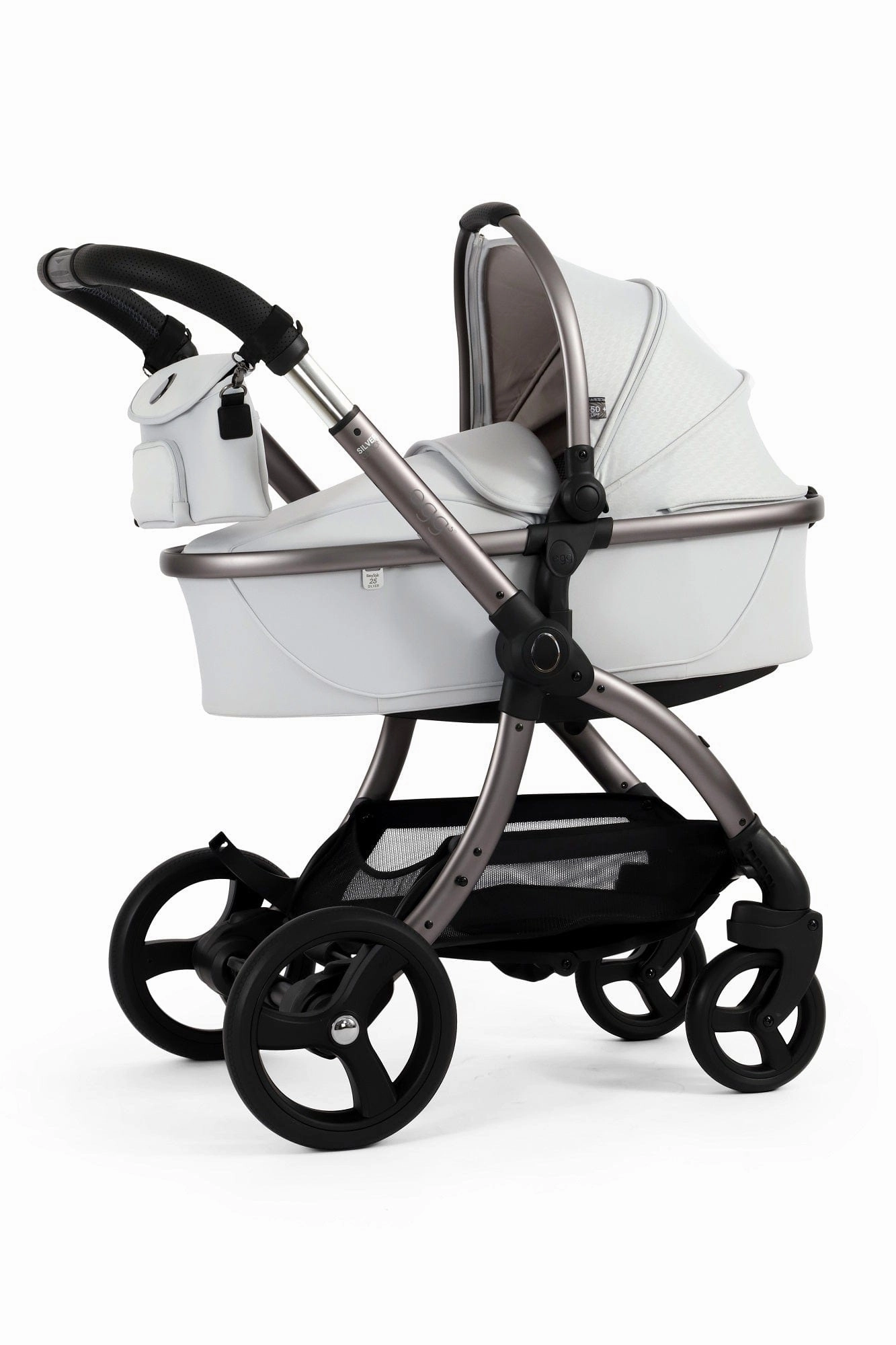 Egg 3 Luxury Shell i-Size Travel System - Houndstooth Silver