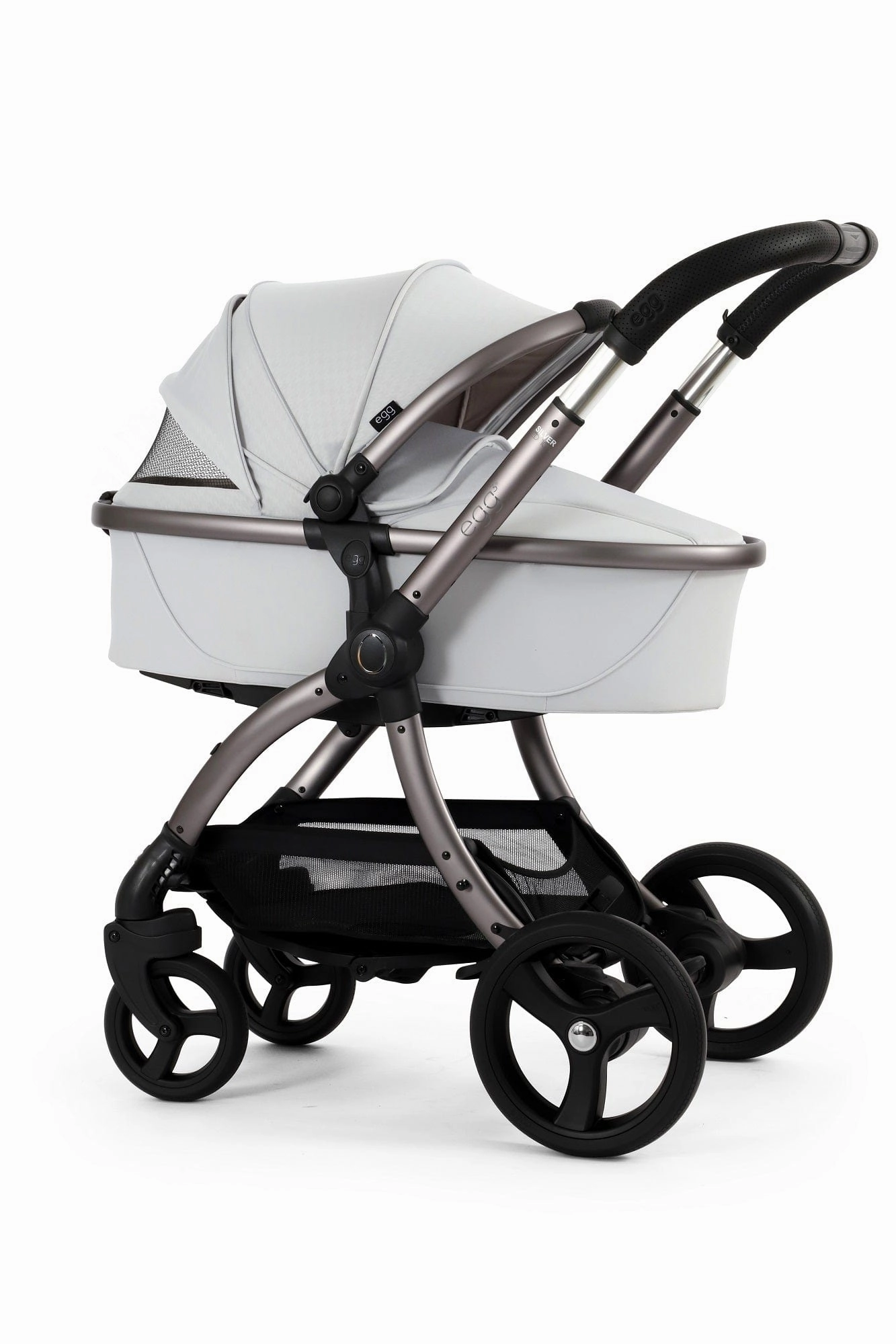 Egg 3 Luxury Shell i-Size Travel System - Houndstooth Silver