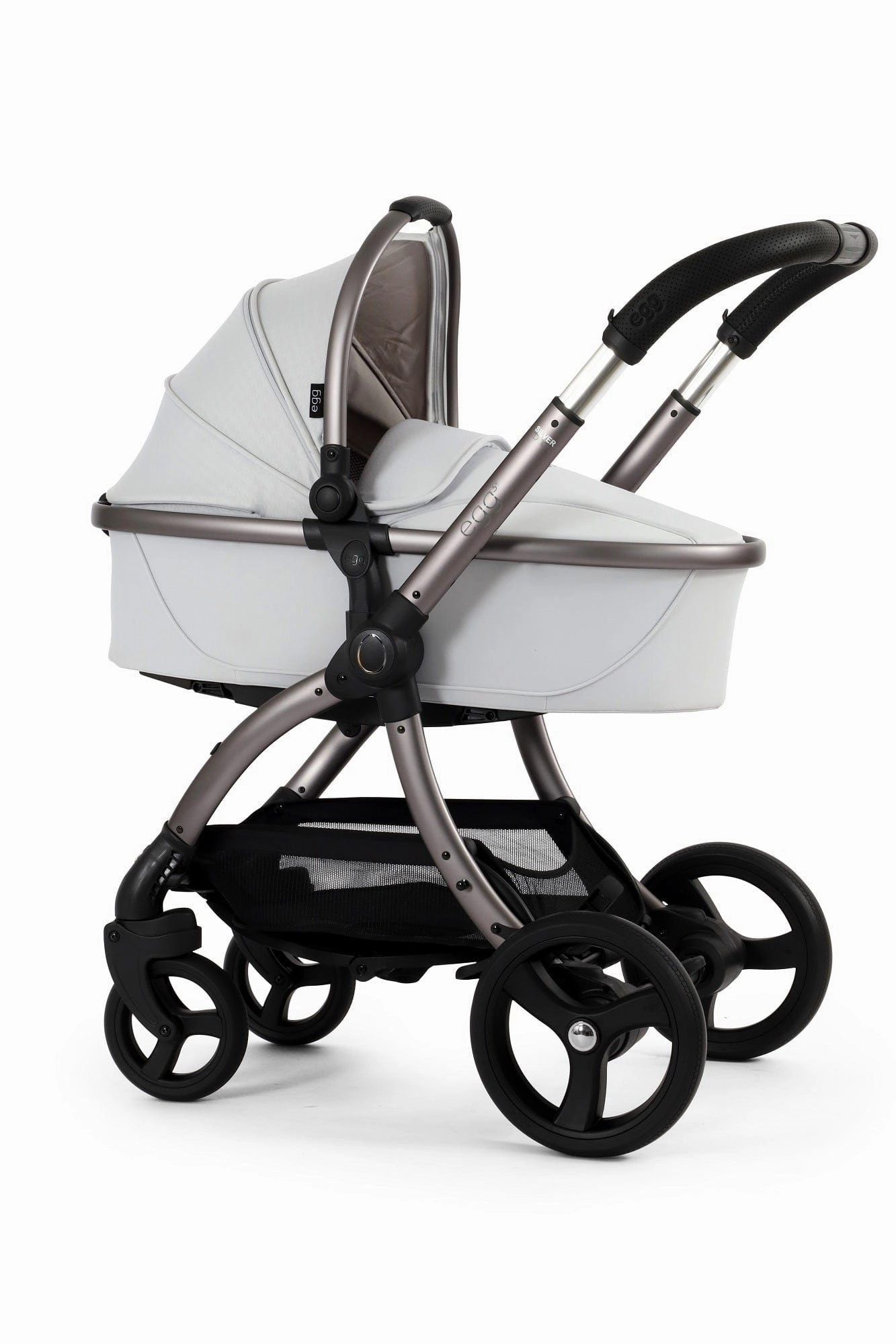 Egg 3 Luxury Shell i-Size Travel System - Houndstooth Silver