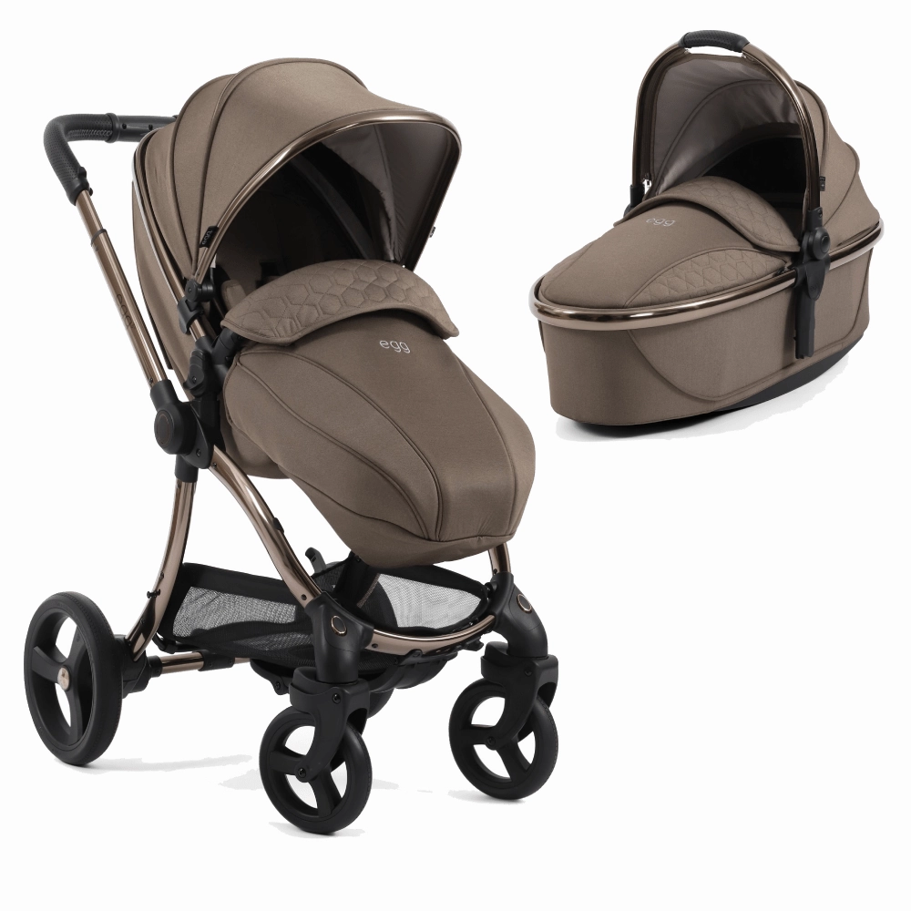 Egg 3 Luxury Shell i-Size Travel System - Mink (with FREE Mamaroo)