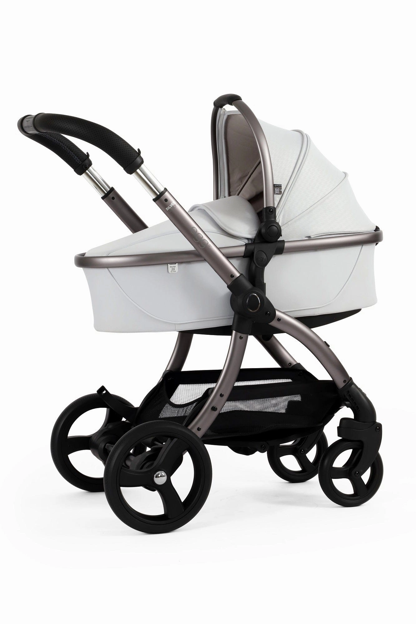 Egg 3 Stroller and Carrycot - Houndstooth Silver