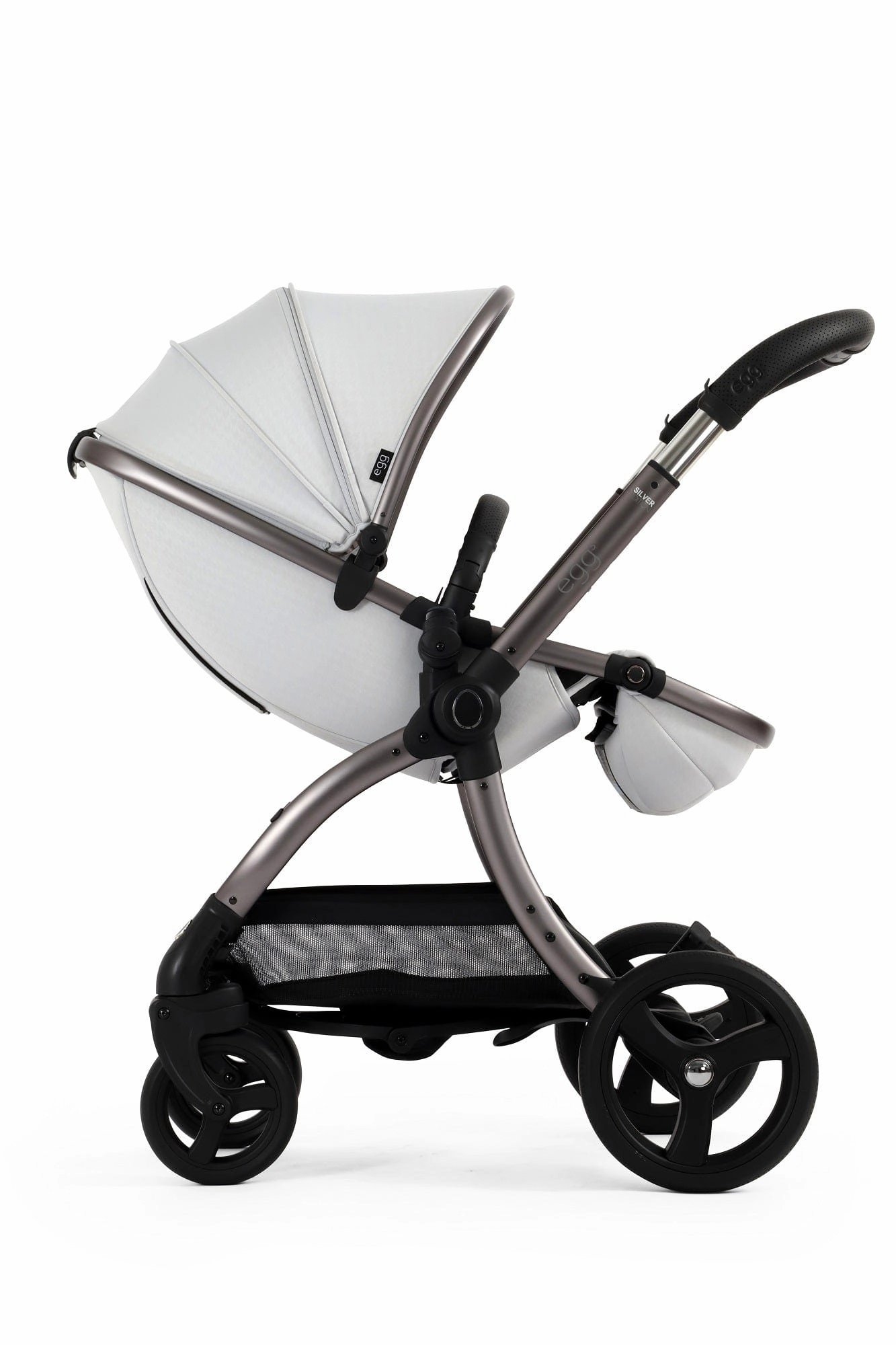 Egg 3 Stroller and Carrycot - Houndstooth Silver