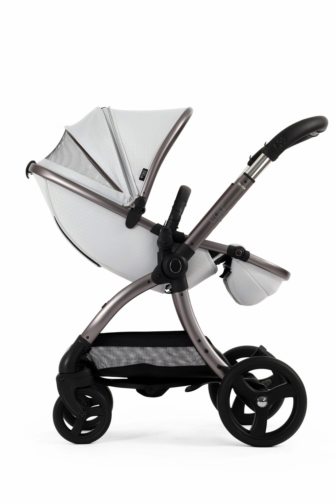 Egg 3 Stroller and Carrycot - Houndstooth Silver