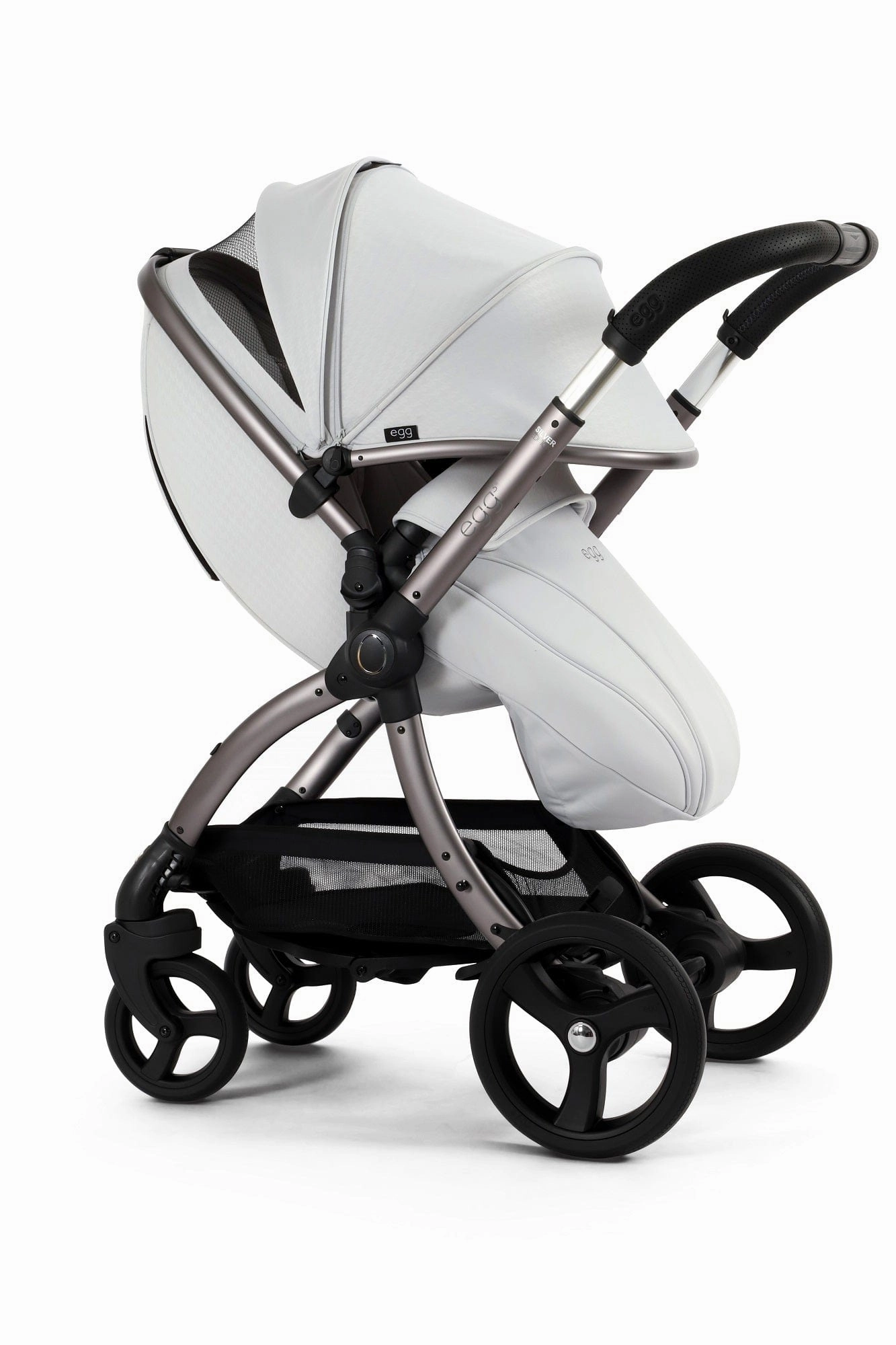 Egg 3 Stroller and Carrycot - Houndstooth Silver