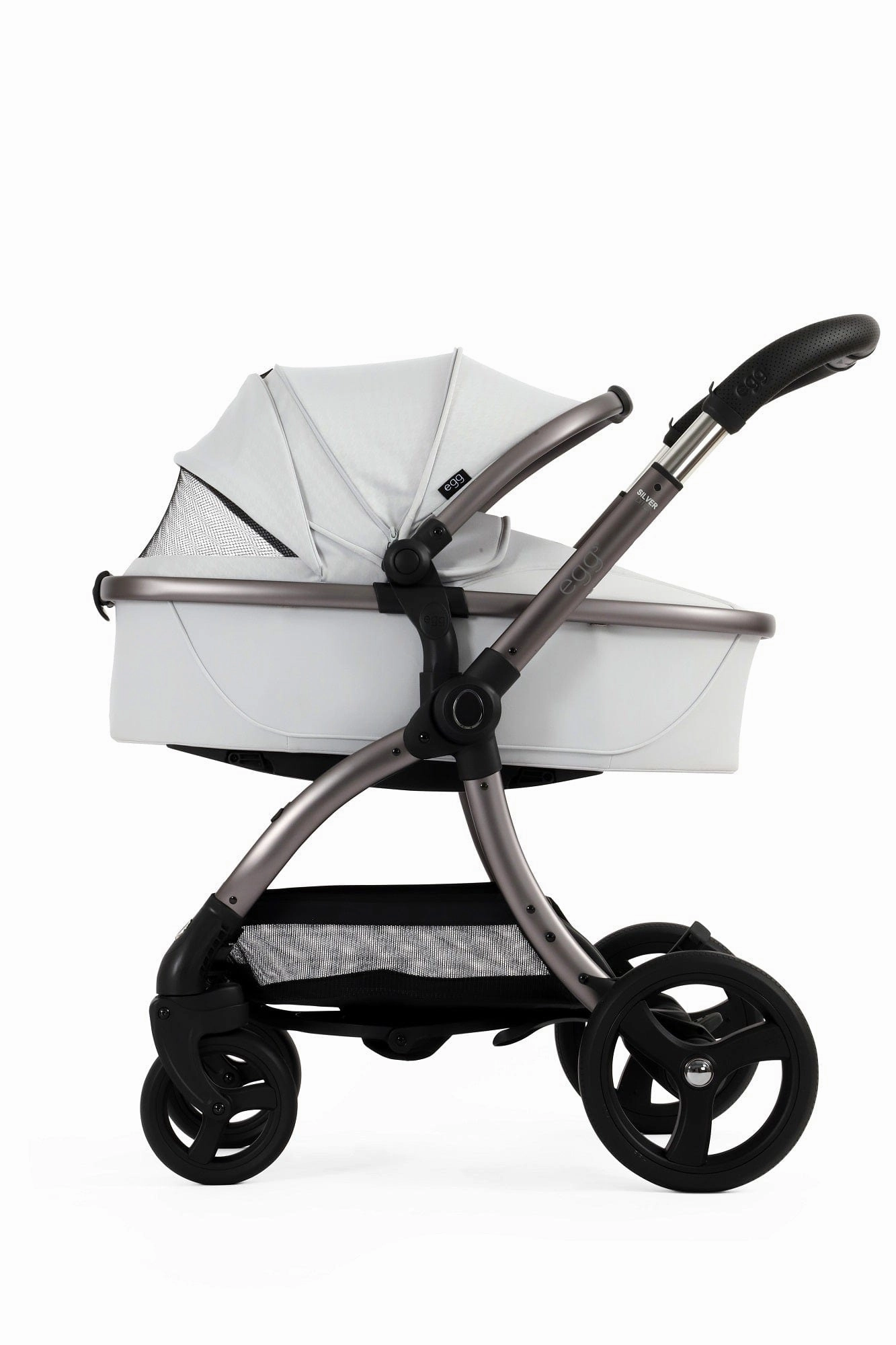 Egg 3 Stroller and Carrycot - Houndstooth Silver