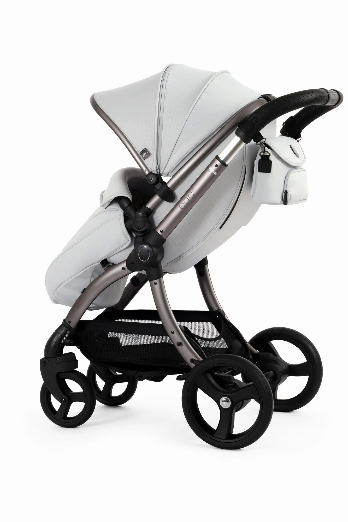 Egg 3 Stroller and Carrycot - Houndstooth Silver