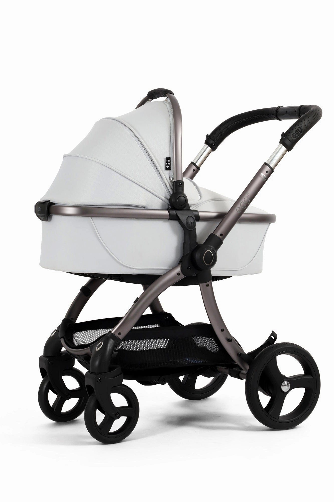 Egg 3 Stroller and Carrycot - Houndstooth Silver