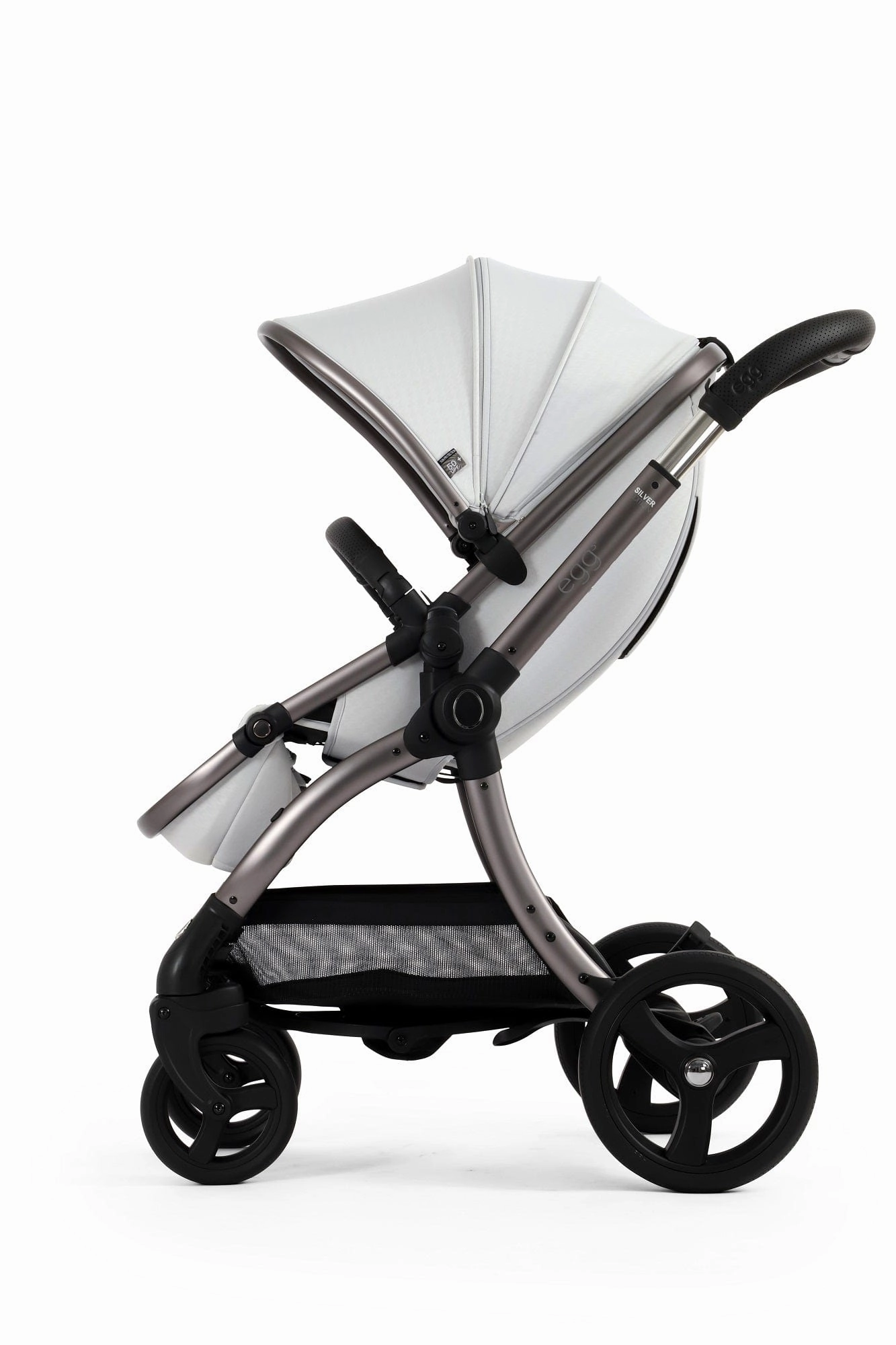 Egg 3 Stroller and Carrycot - Houndstooth Silver