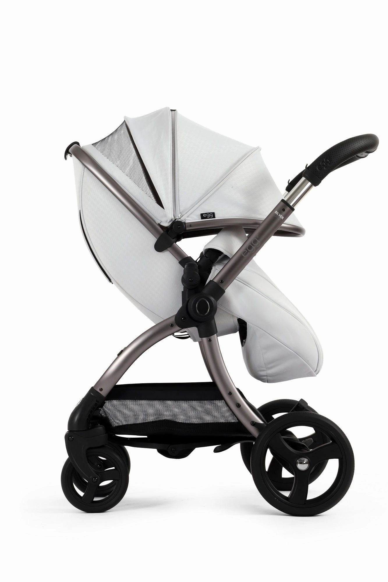 Egg 3 Stroller and Carrycot - Houndstooth Silver
