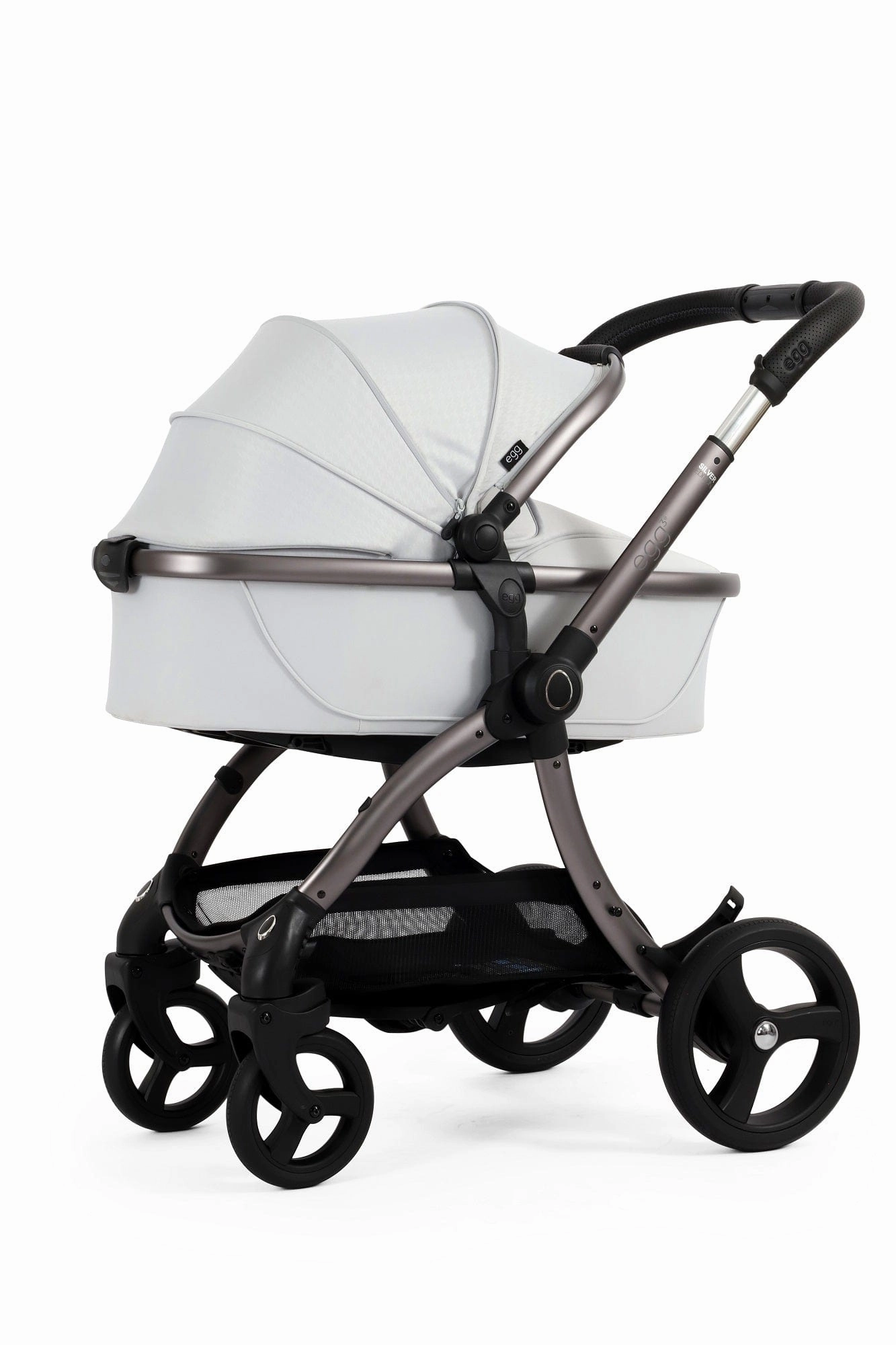 Egg 3 Stroller and Carrycot - Houndstooth Silver