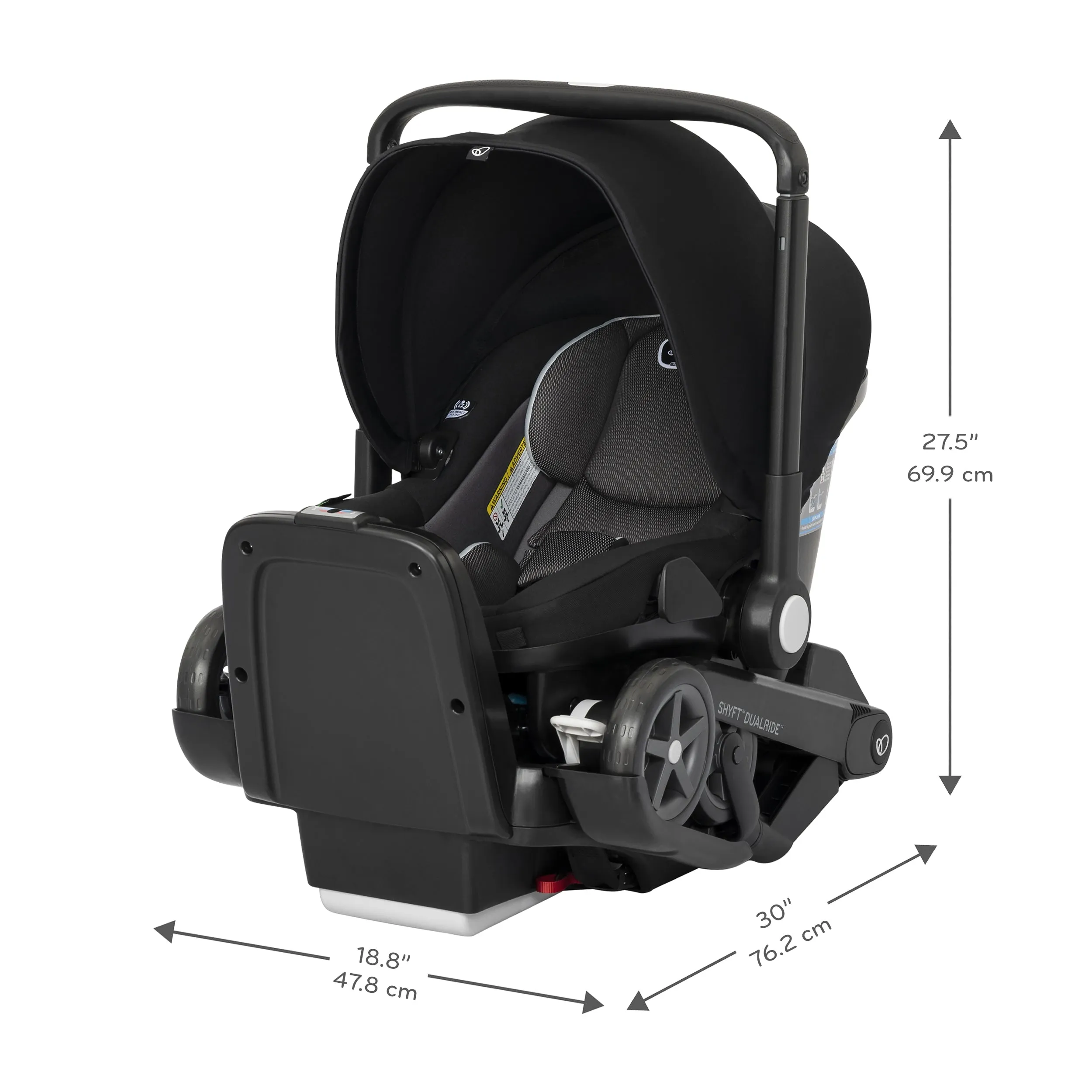 Evenflo Shyft DualRide Infant Car Seat and Stroller Combo