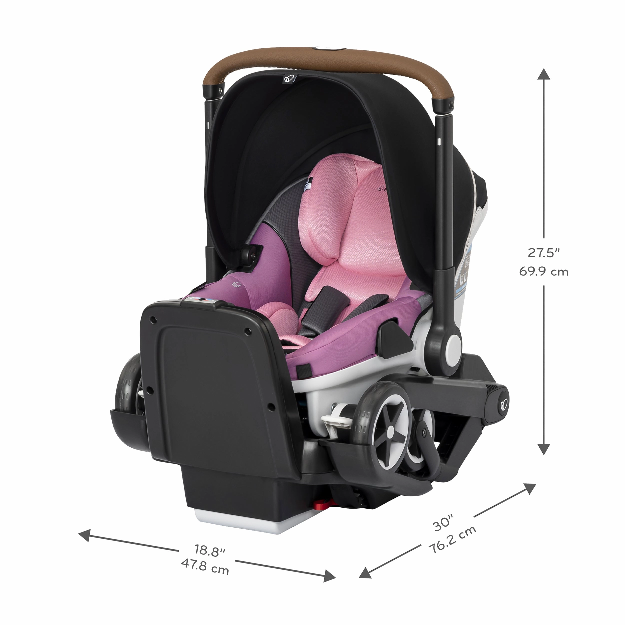 Evenflo Gold Shyft DualRide Infant Car Seat and Stroller Combo With Extended Canopy