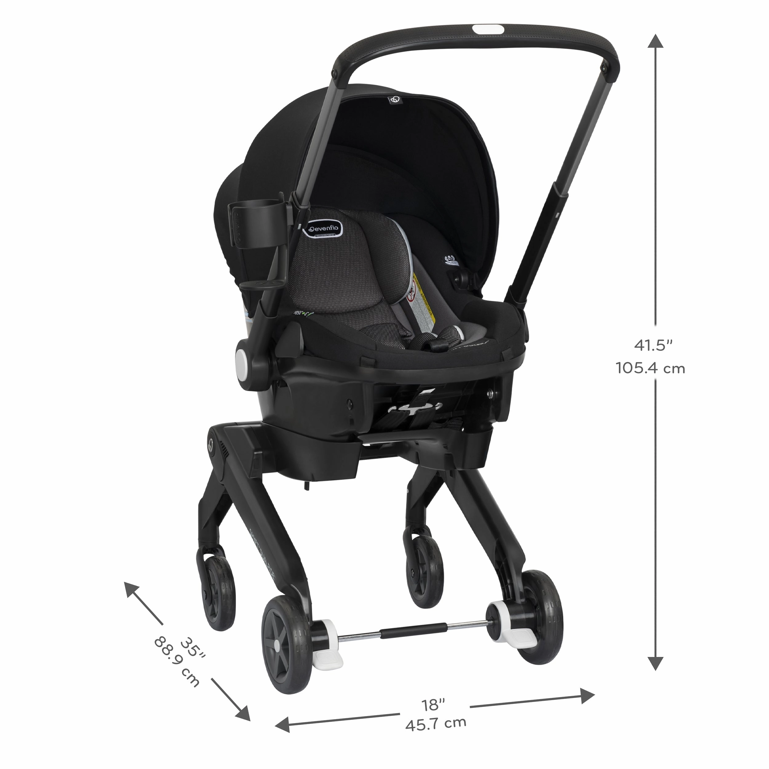 Evenflo Shyft DualRide Infant Car Seat and Stroller Combo