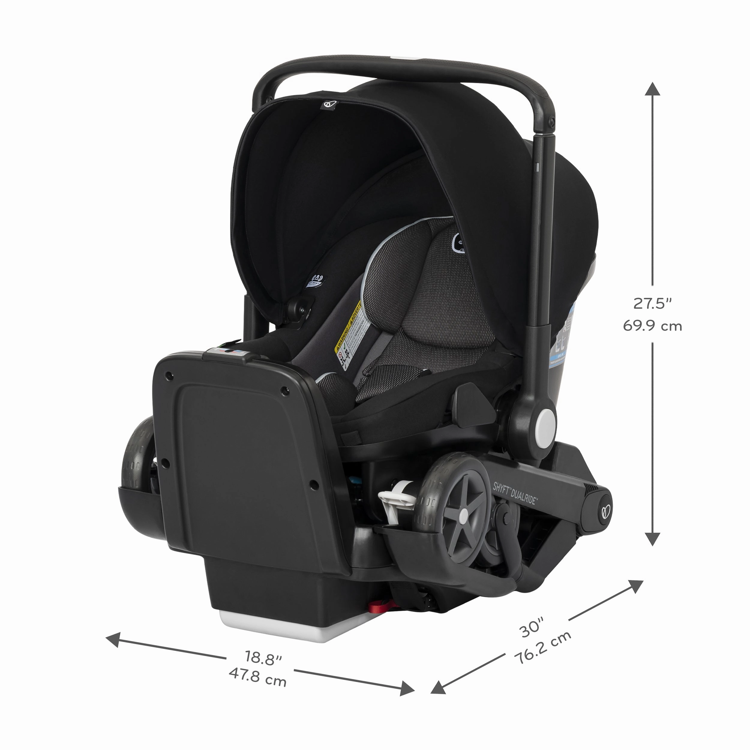 Evenflo Shyft DualRide Infant Car Seat and Stroller Combo