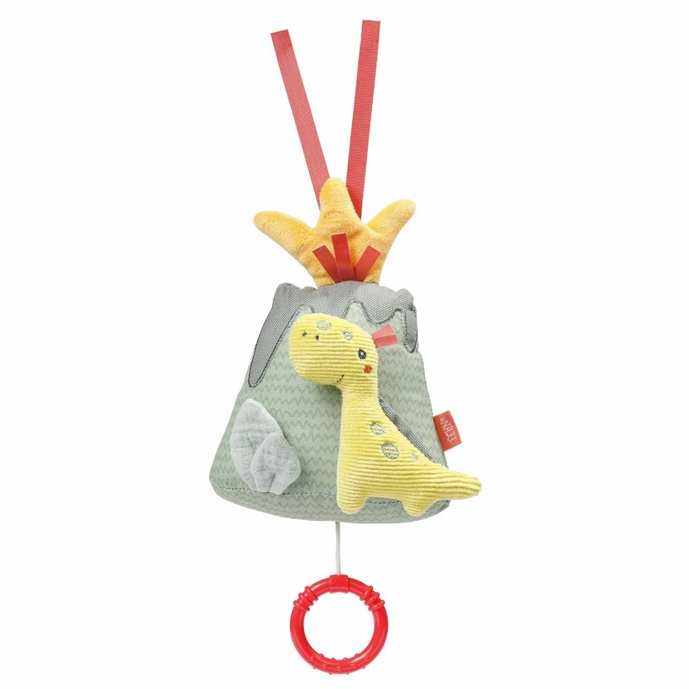 Fehn Music toy vulcano with dinosaur