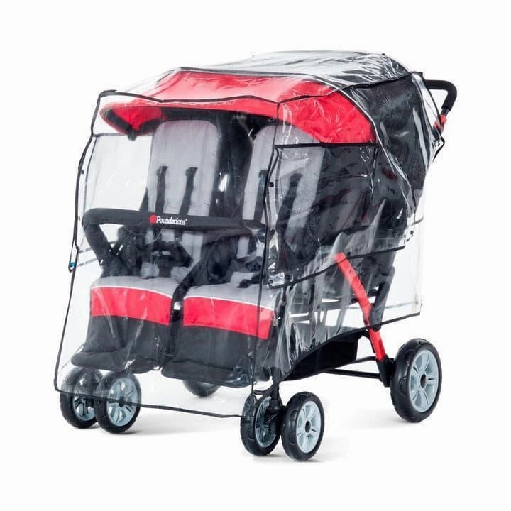Foundations Quad Stroller Rain Cover and Weather Shield