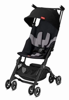 GB Pockit Plus All-Terrain Stroller - Velvet Black with Raincover
