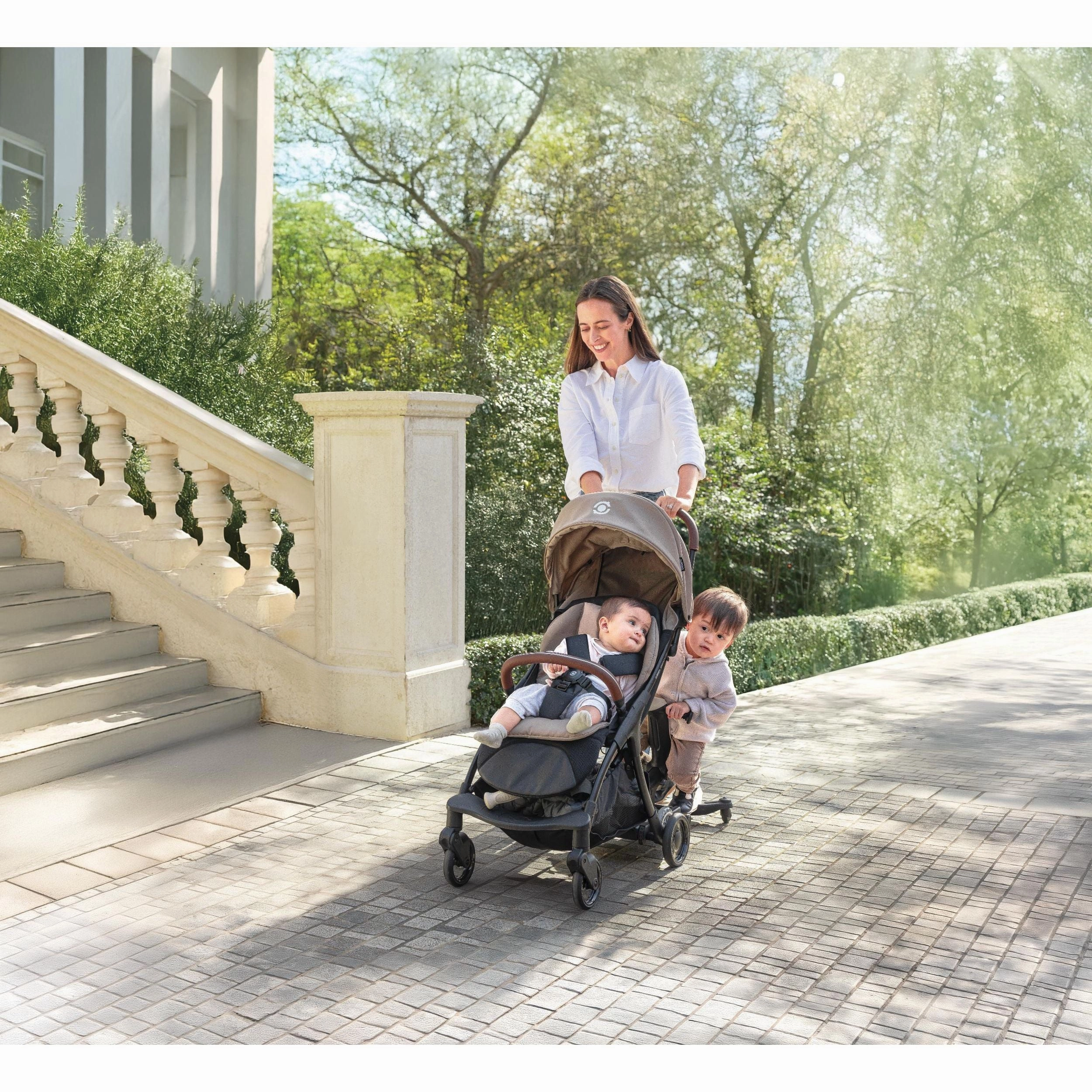 Globber Stroll Lite Baby Stroller - Deep Pastel Pink (0 - 4Y)