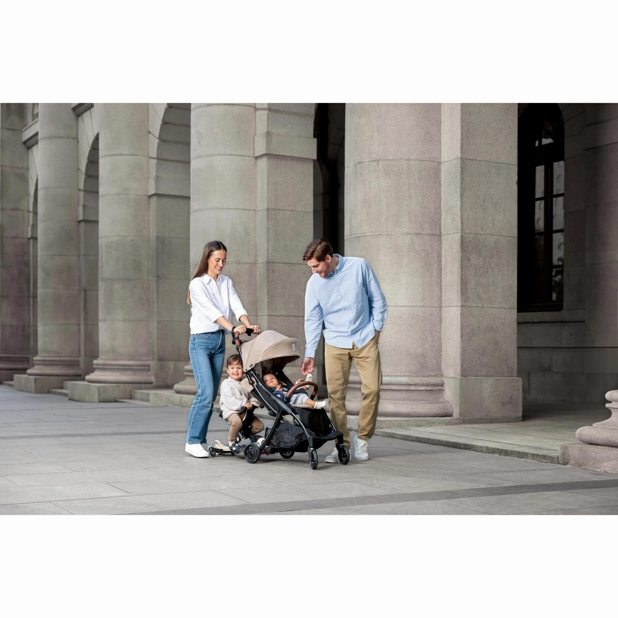 Globber Stroll Lite Baby Stroller - Olive (0 - 4Y)