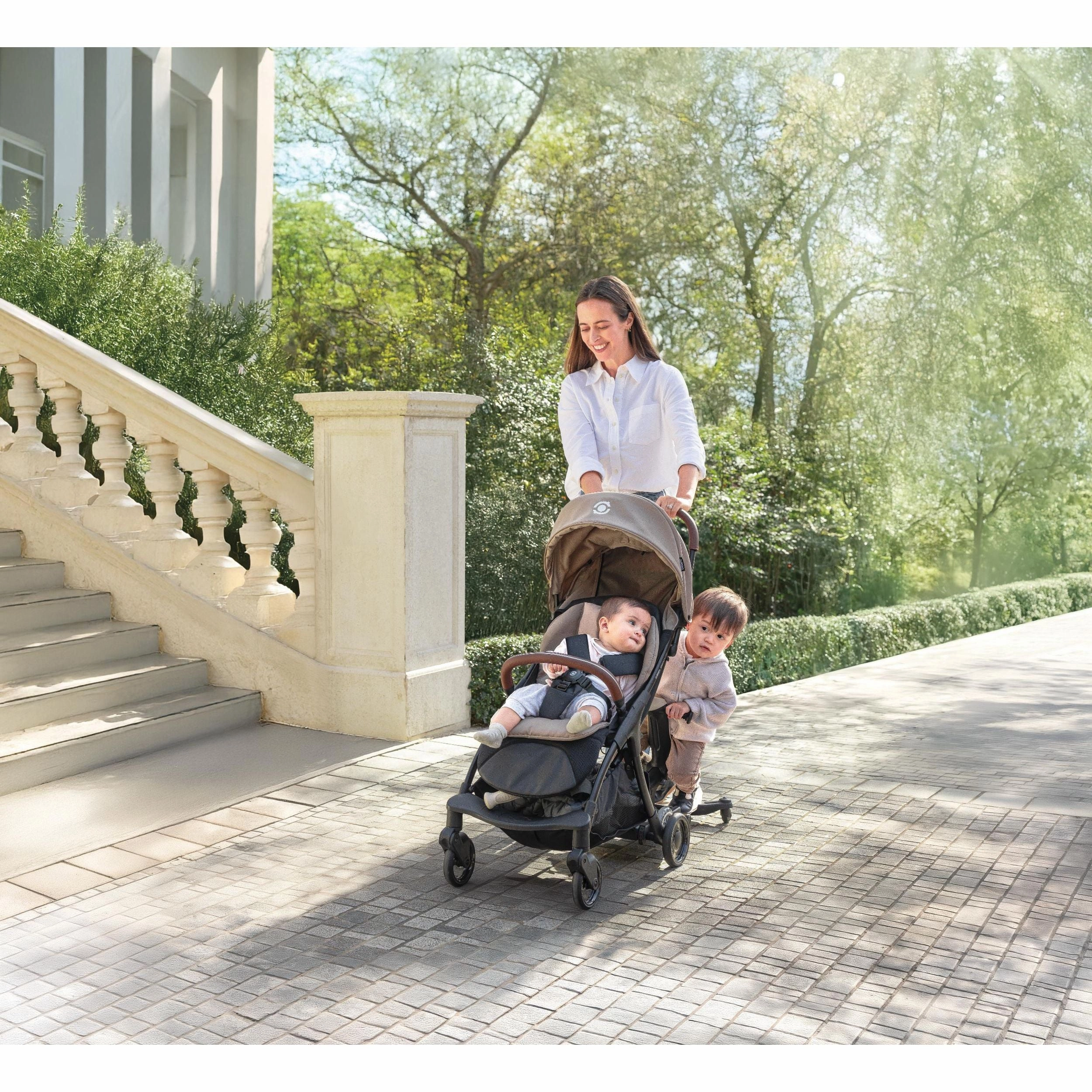 Globber Stroll Lite Baby Stroller - Sand (0 - 4Y)